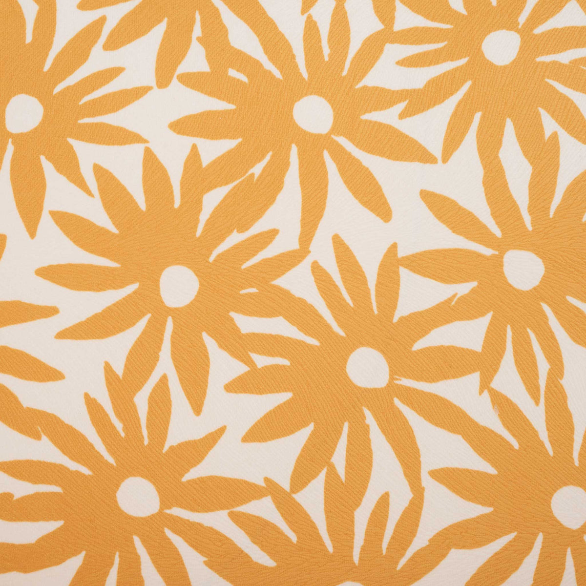 Cream fabric with bold sunflower-inspired yellow blooms for a spirited, uplifting finish. || MCR1028E || swatch_studio