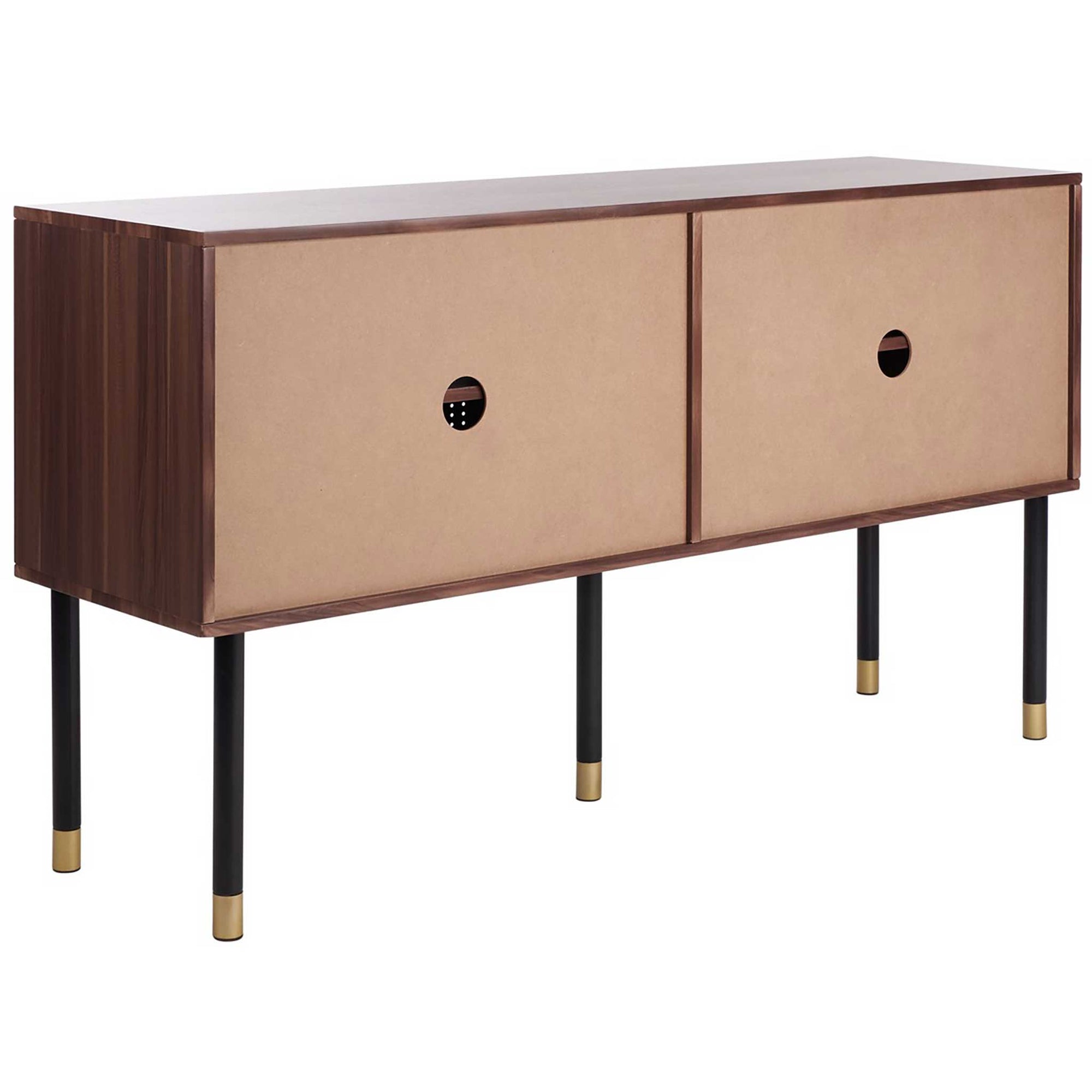 Shanara TV Stand White/Walnut/Black/Gold