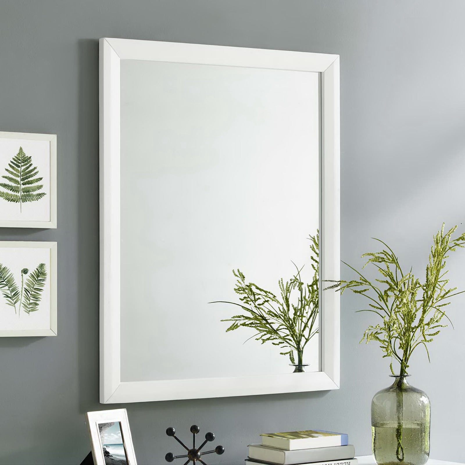 Trenton Mirror White