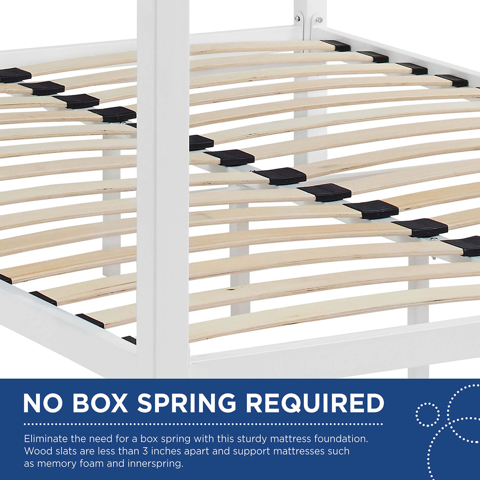 Richard Bed Frame White/Gray