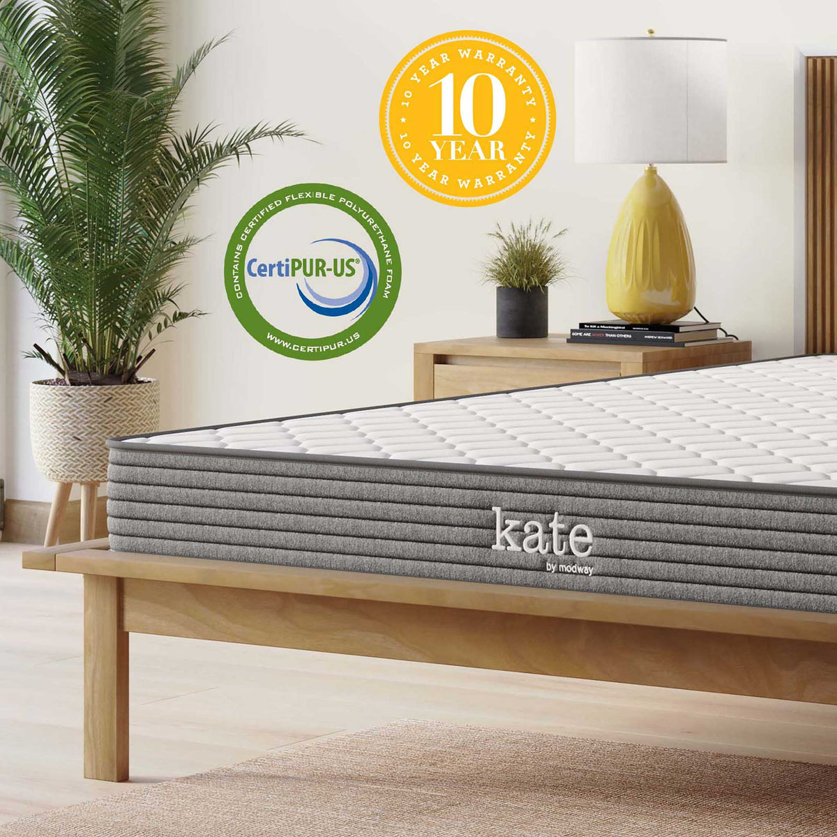 Kate 6" Innerspring Mattress White