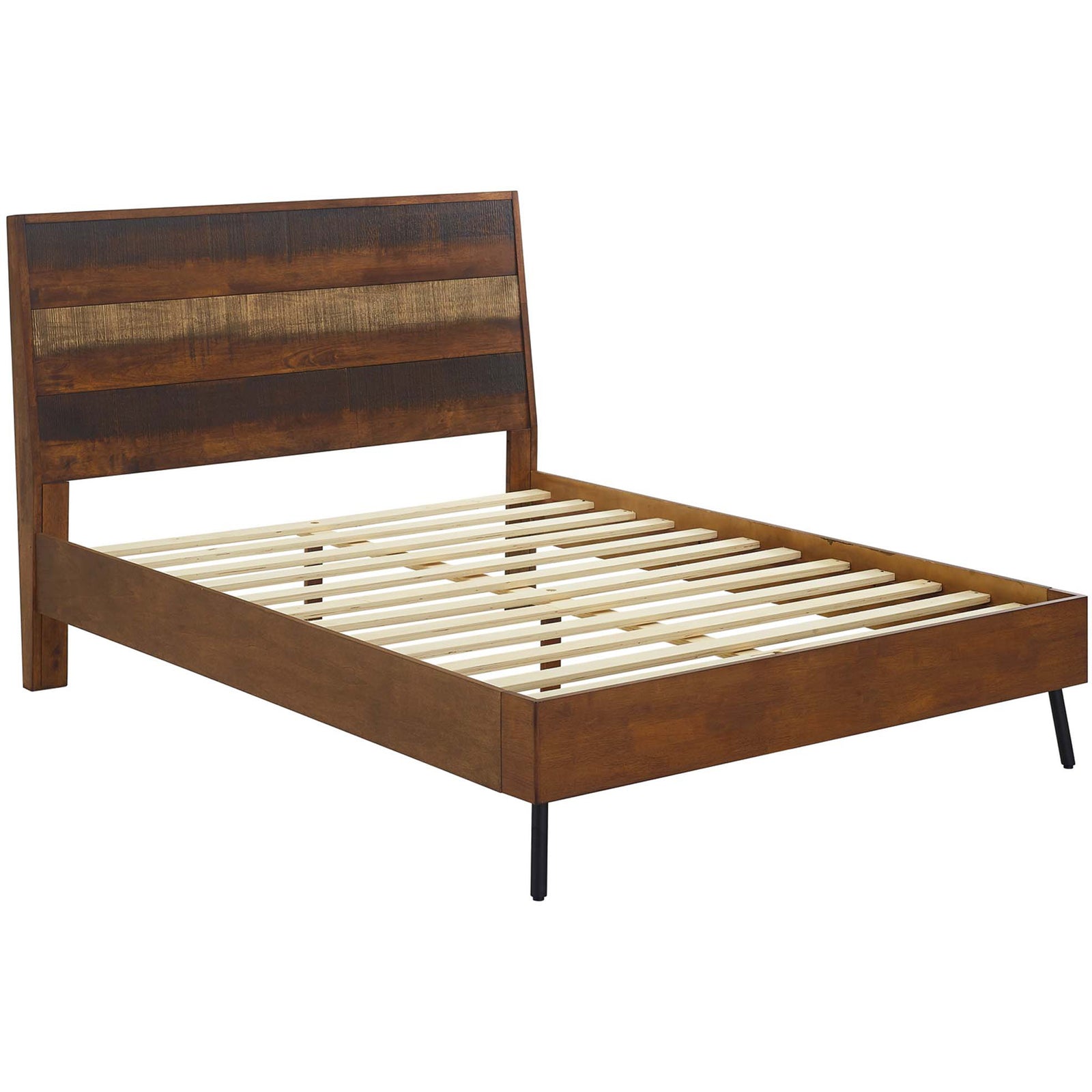 Alamosa Rustic Wood Bed Walnut