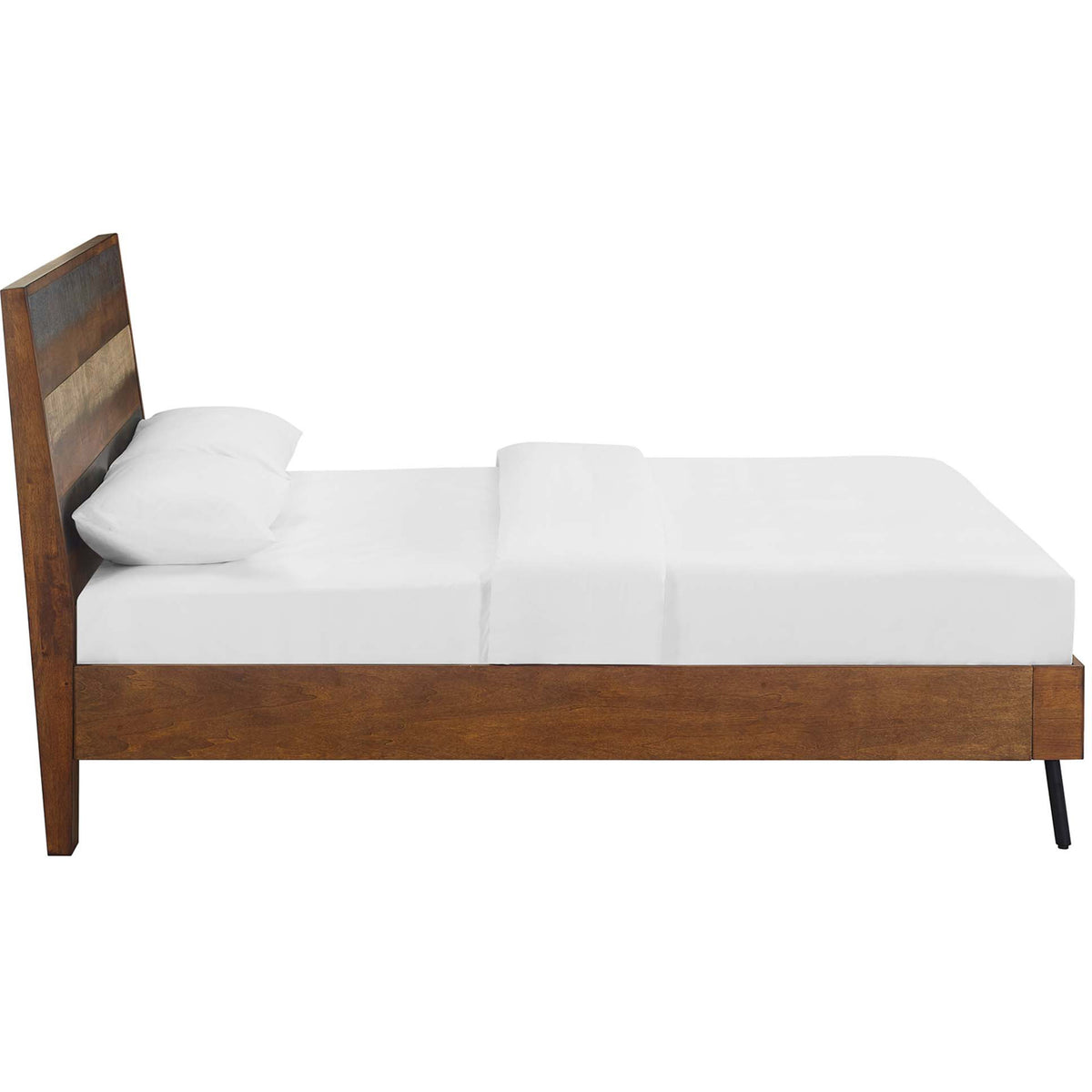 Alamosa Rustic Wood Bed Walnut