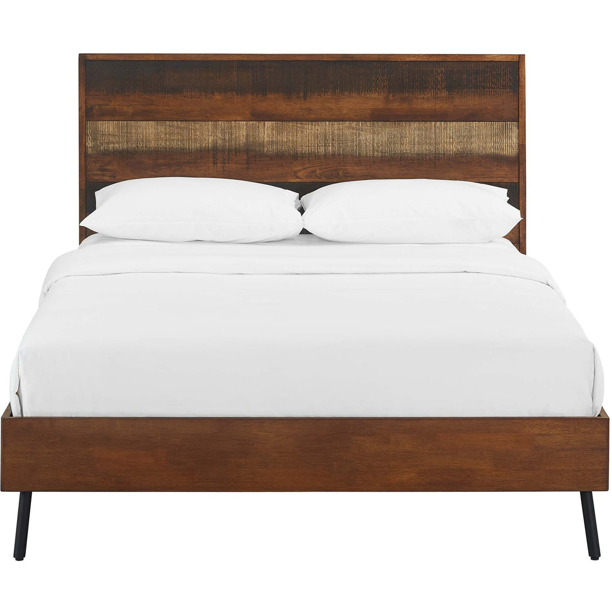 Alamosa Rustic Wood Bed Walnut