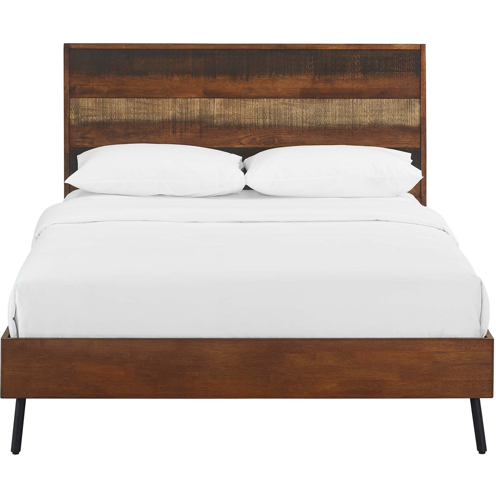 Alamosa Rustic Wood Bed Walnut