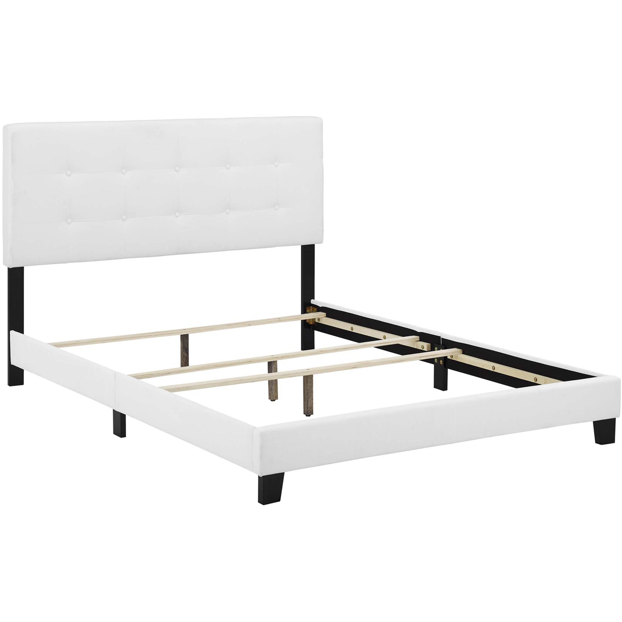 Amherst Upholstered Fabric Bed White
