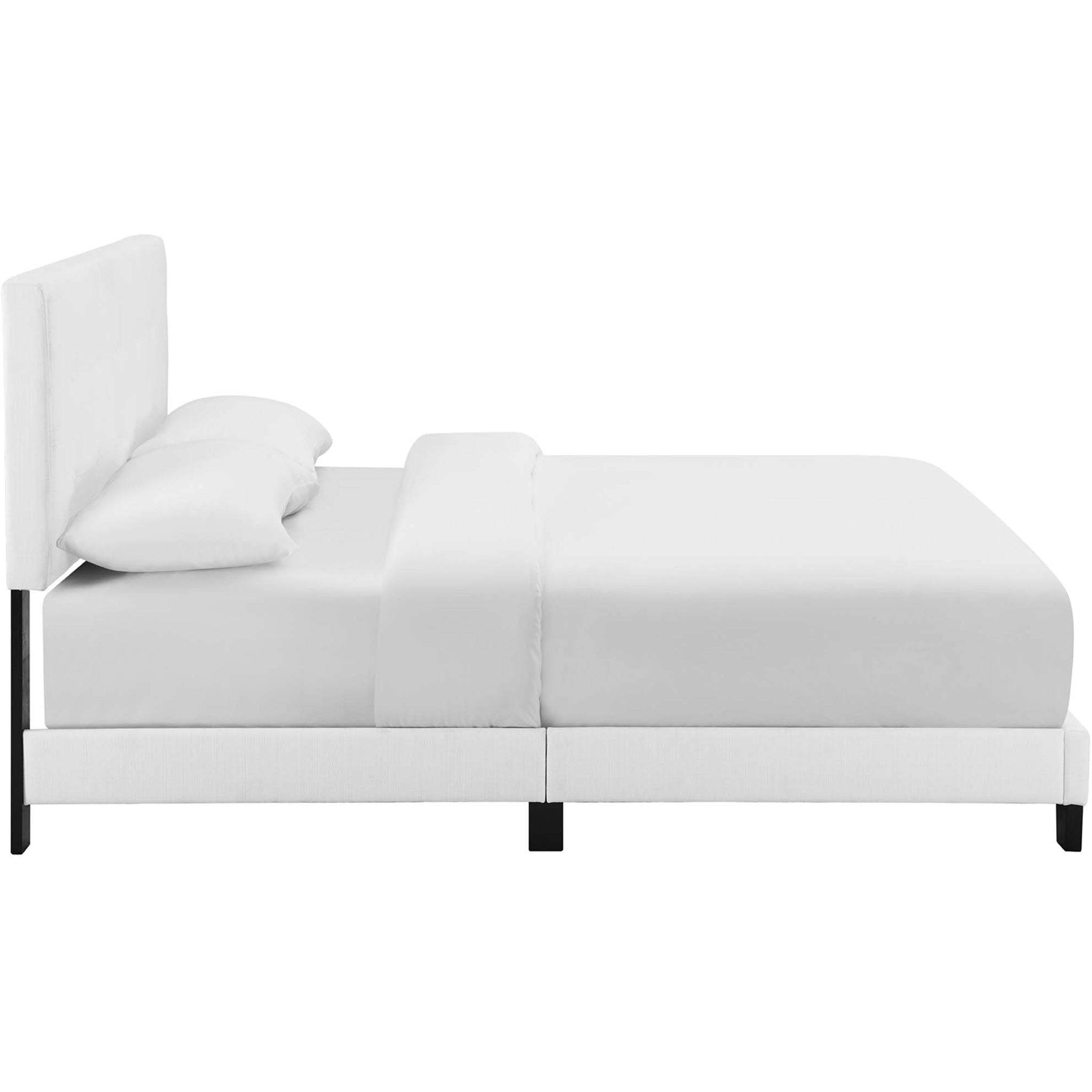 Amherst Upholstered Fabric Bed White