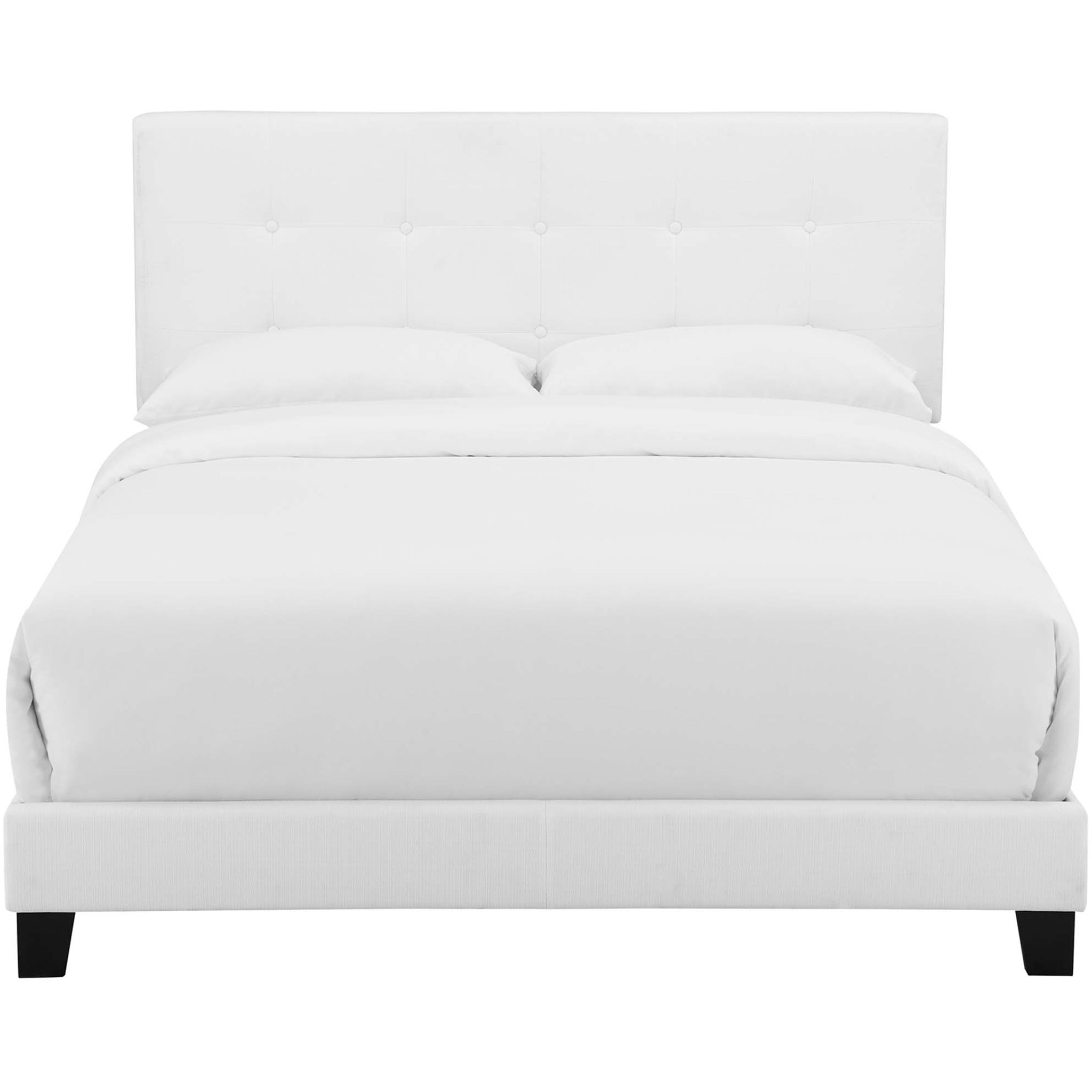 Amherst Upholstered Fabric Bed White