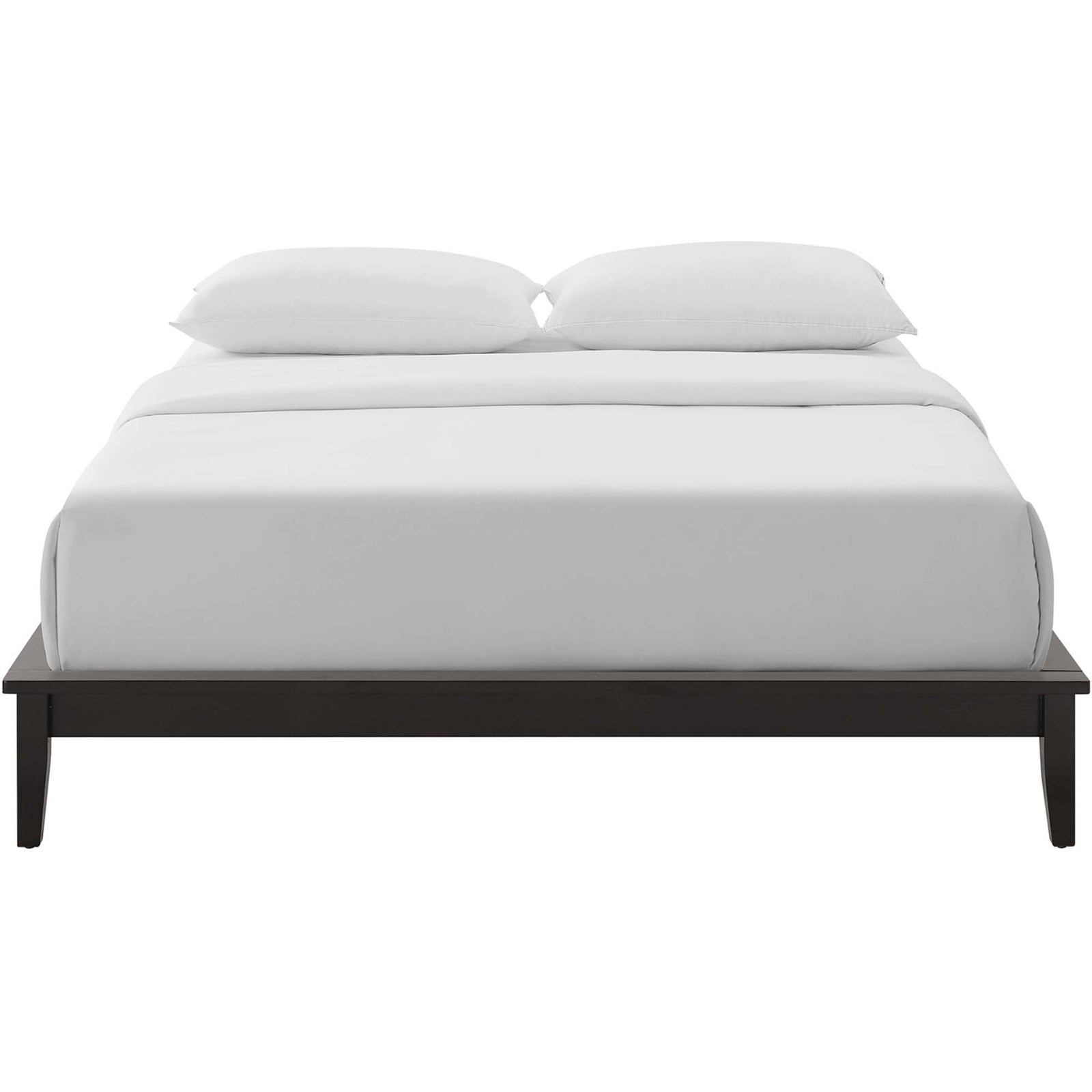 Lennon Wood Platform Bed Frame Cappuccino