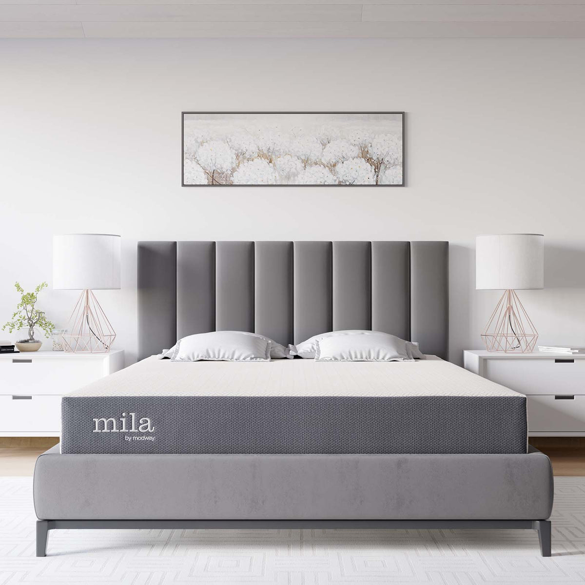 Mila 8" Memory Foam Mattress White