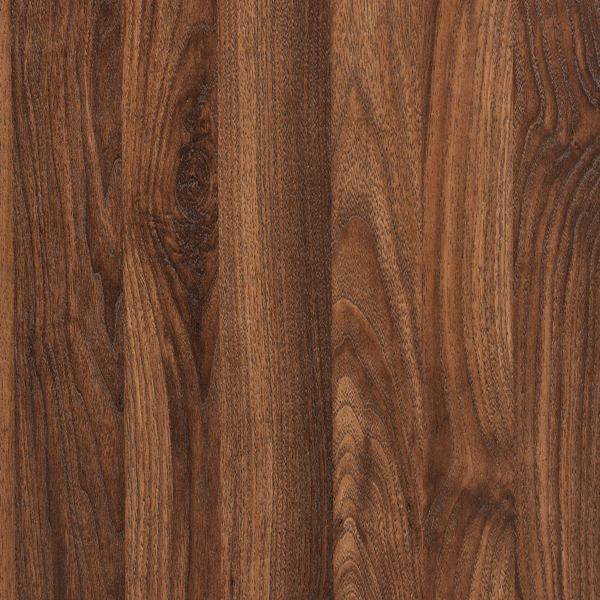 Walnut wood grain laminate showcasing warm brown tones and natural-looking texture variations. || MOD-7164-WAL || swatch_studio