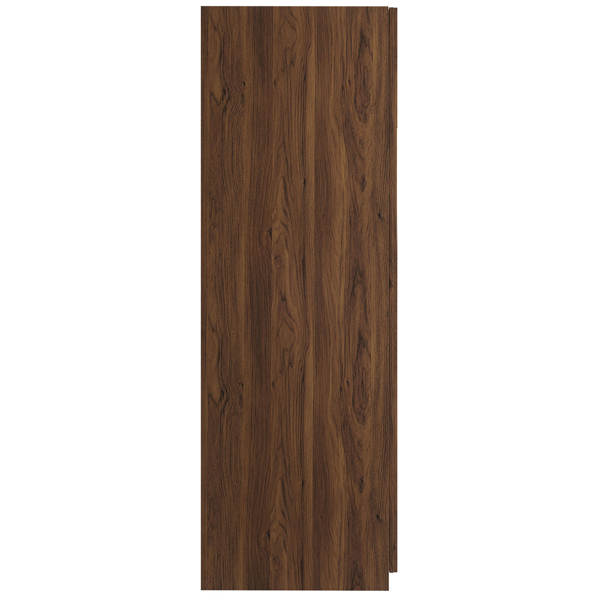 Walnut wood grain wardrobe panel emphasizing deep brown tone and natural variation || MOD-7182-WAL || swatch_studio