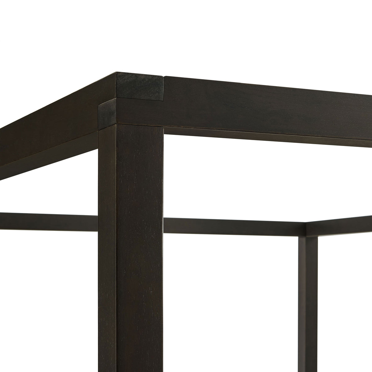 Refined canopy corner joinery with smooth, squared edges in smoked oak || MOD-7215-SOA || detail_studio
