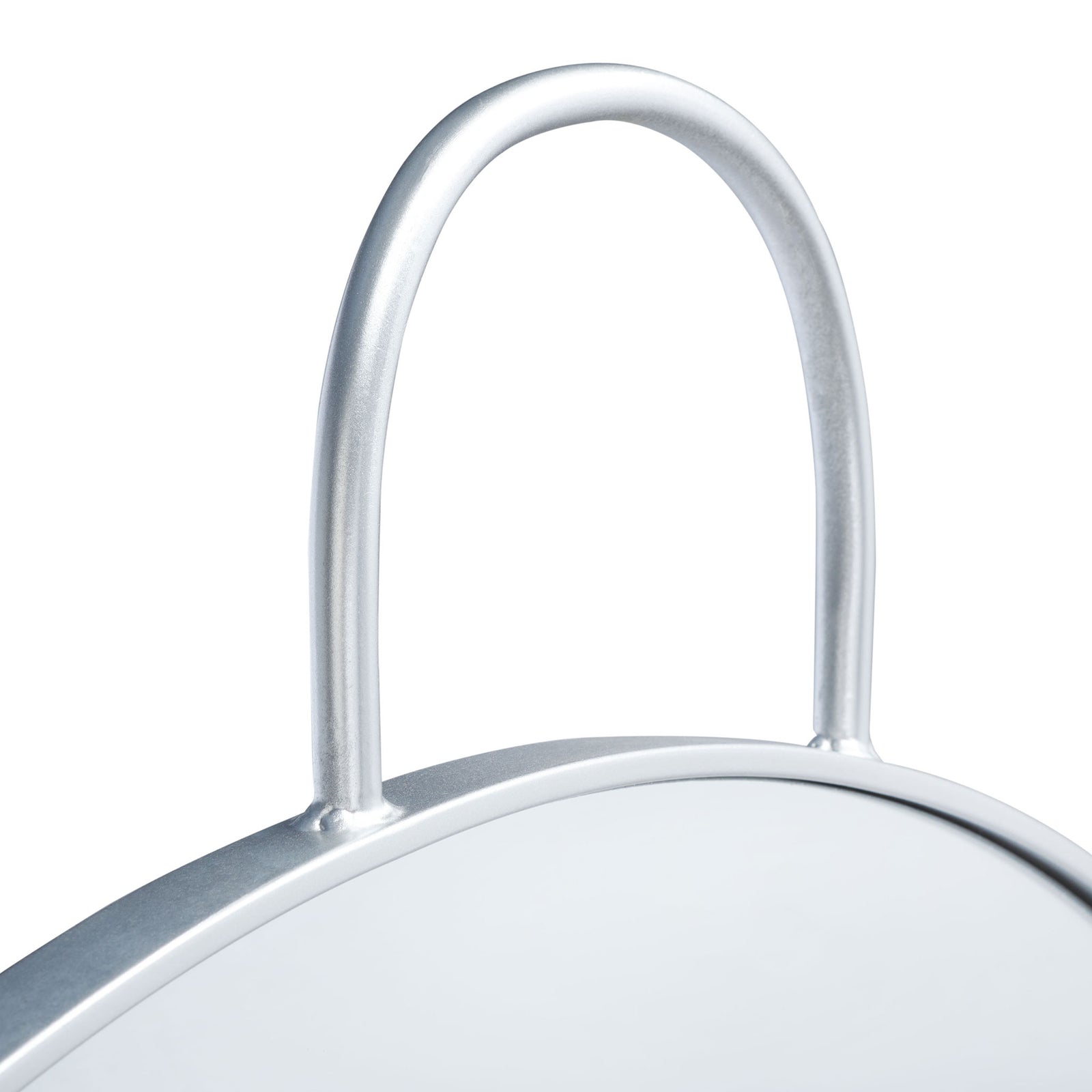 A smooth silver loop rises from the slim metal rim for a refined, sculptural accent || MRR2002B || detail_studio