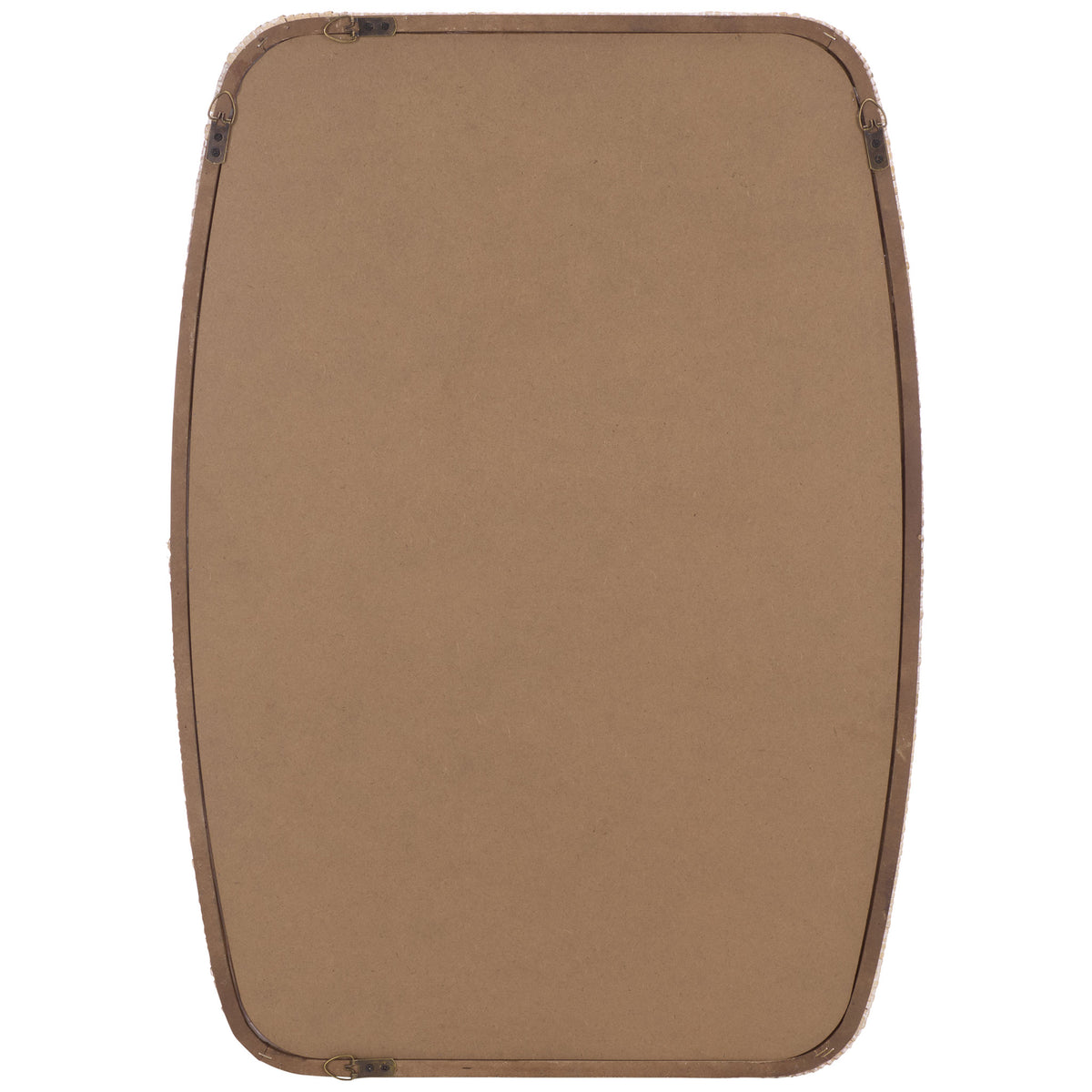 Brown backing and metal hanging hardware support vertical or horizontal display || MRR9032A || back_studio