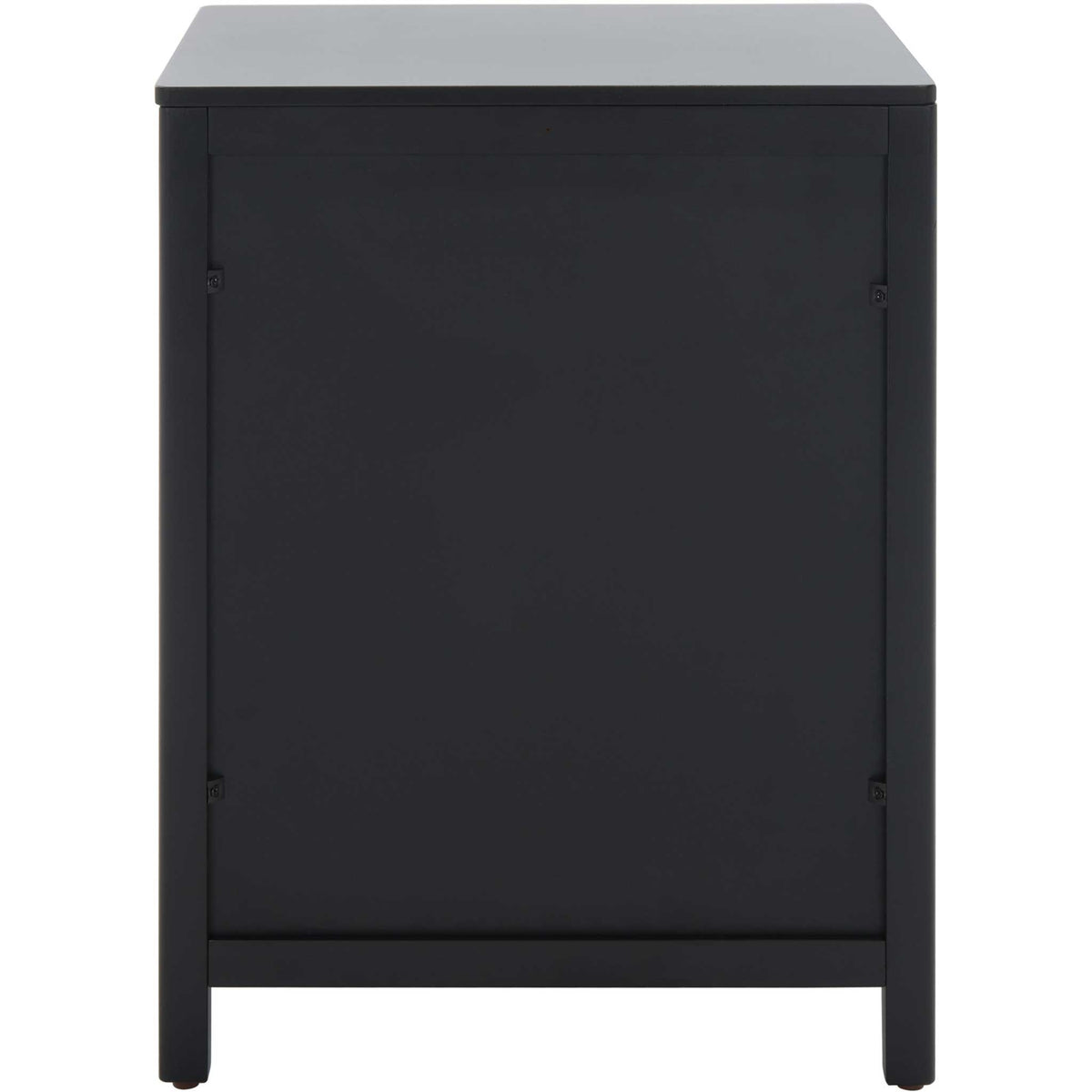 Sleek black silhouette with clean lines and squared legs for a polished, modern look. || NST5012B || back_studio