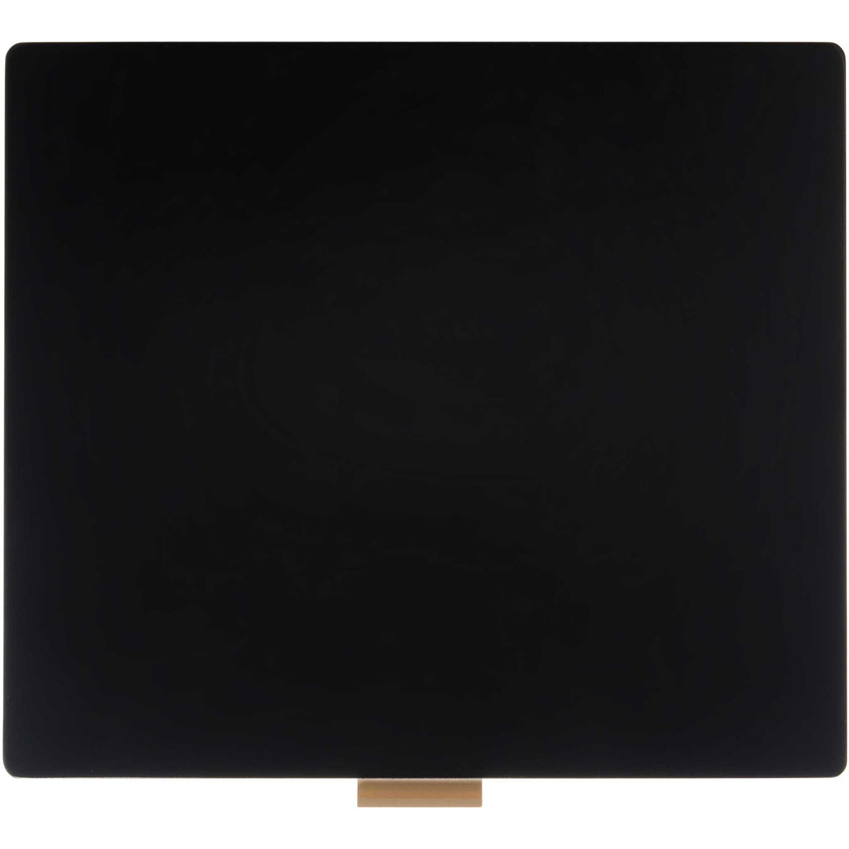 Sleek, roomy tabletop in matte black with softly rounded corners. || NST5012B || top_studio