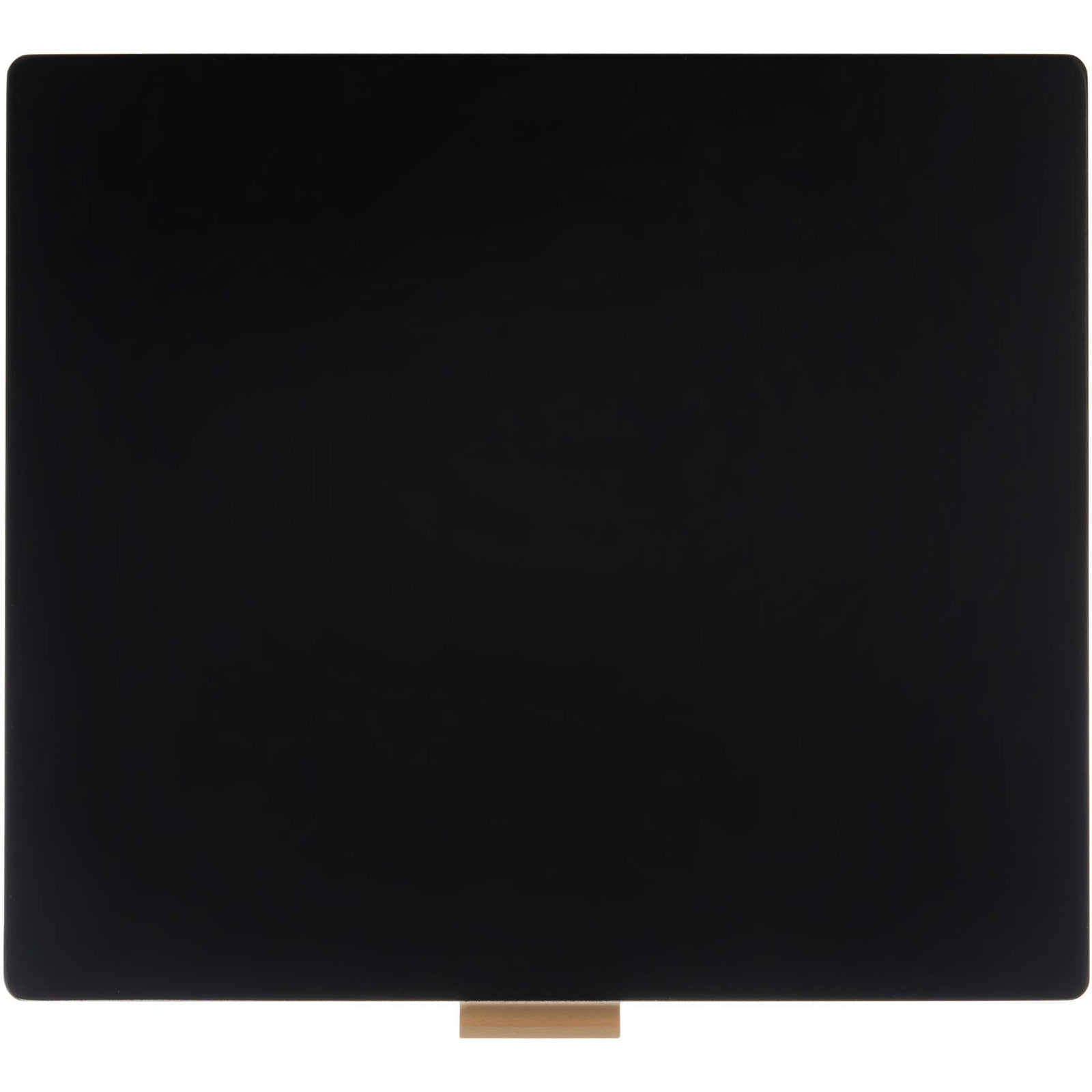 Sleek, roomy tabletop in matte black with softly rounded corners. || NST5012B || top_studio