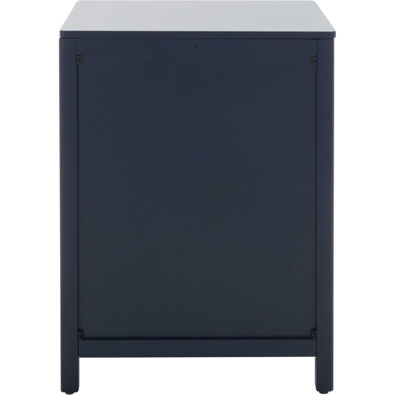 Clean navy paneling and sturdy square legs create a polished, modern silhouette || NST5012E || back_studio
