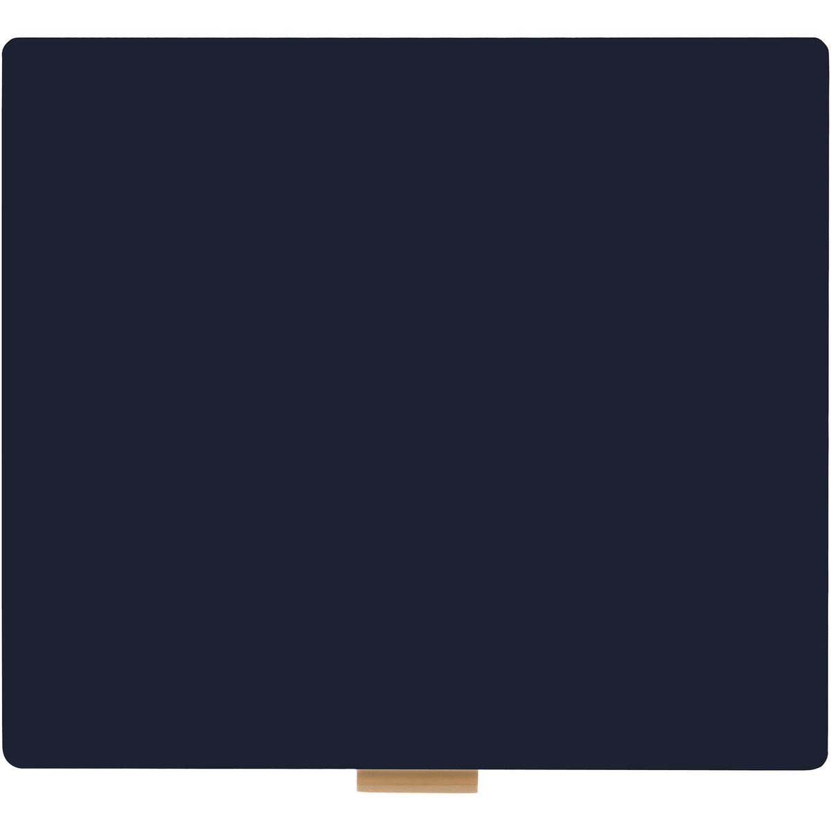 Smooth navy tabletop with softly rounded corners and a minimalist pull below || NST5012E || top_studio