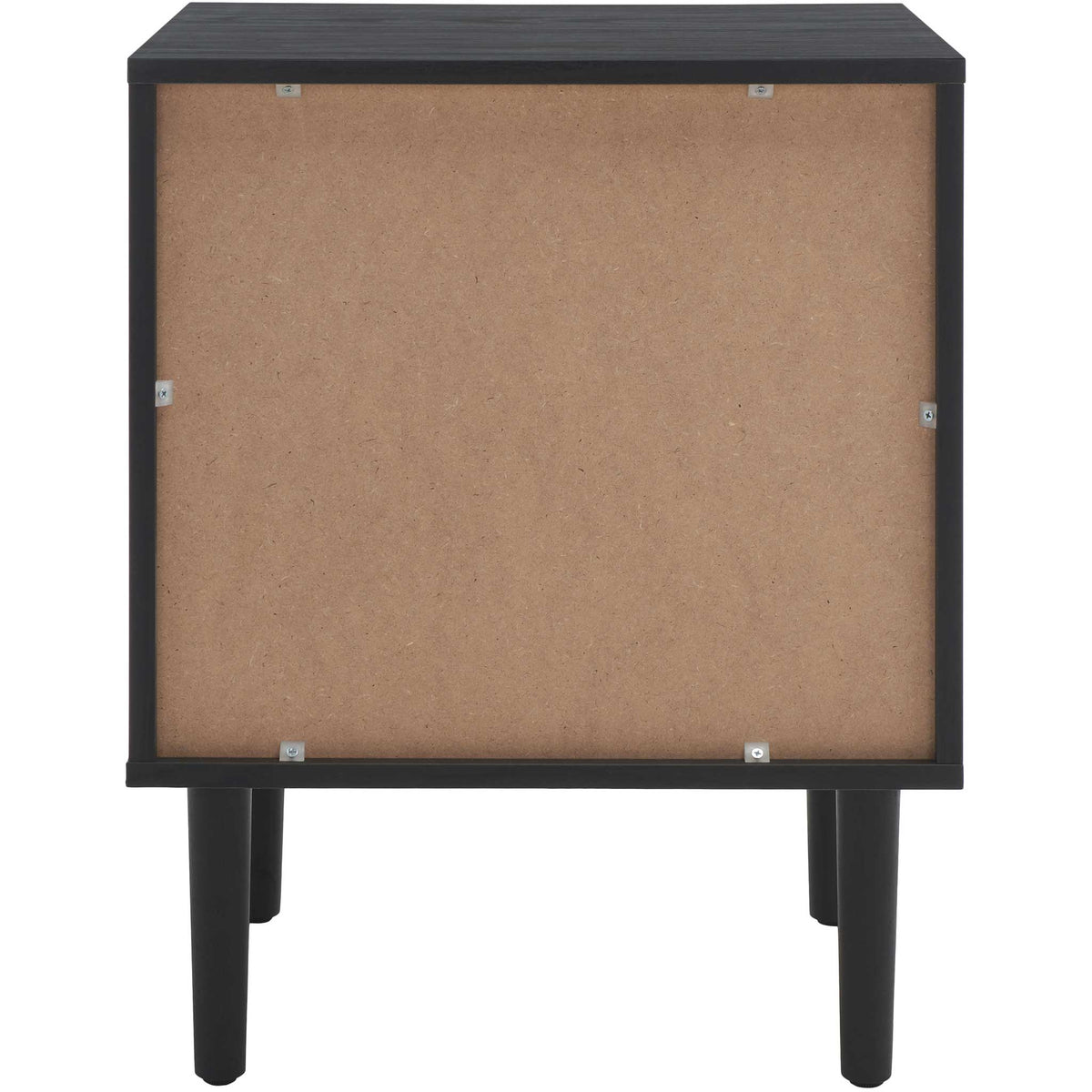 Clean back panel with elevated legs for easy floor access || NST9602B || back_studio