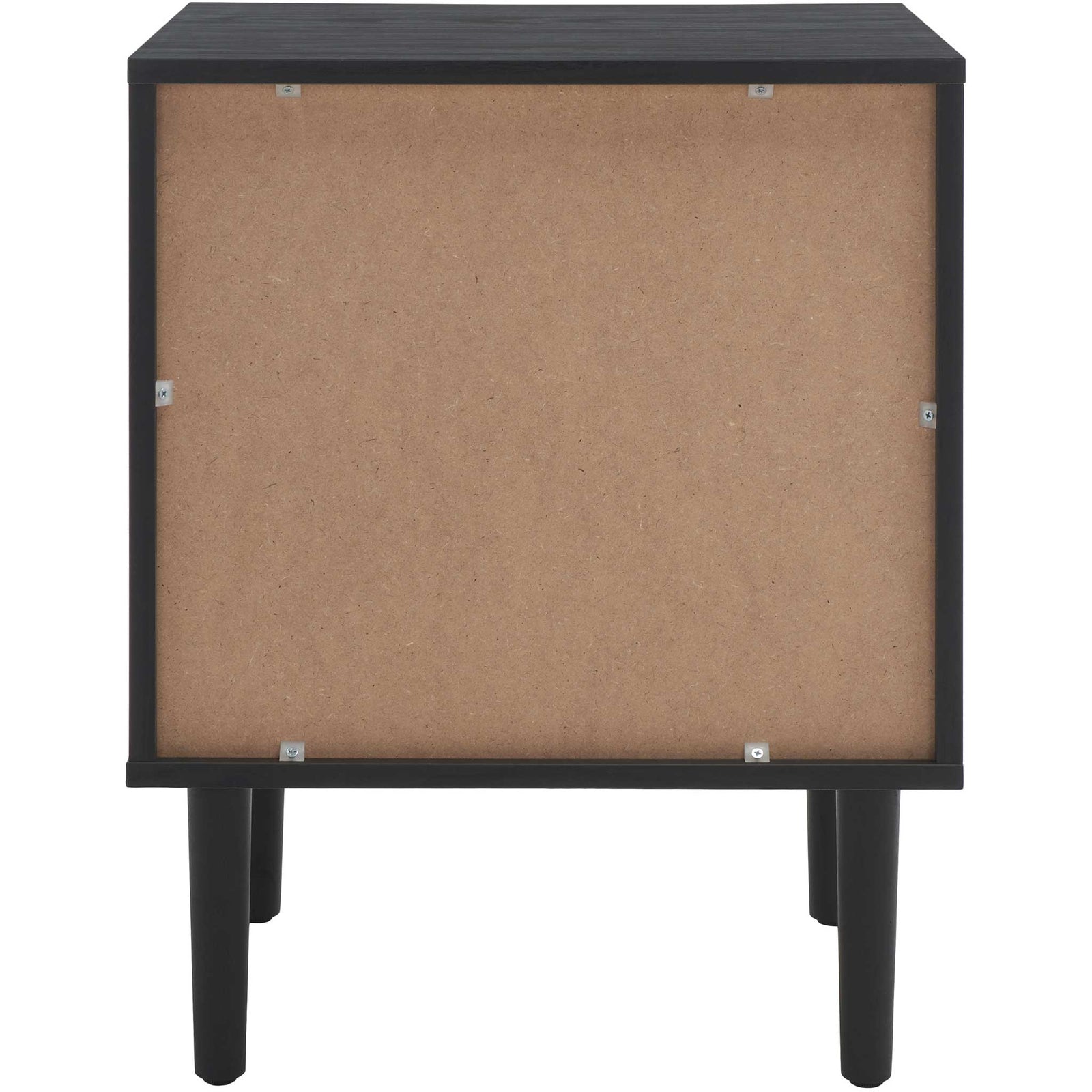 Clean back panel with elevated legs for easy floor access || NST9602B || back_studio