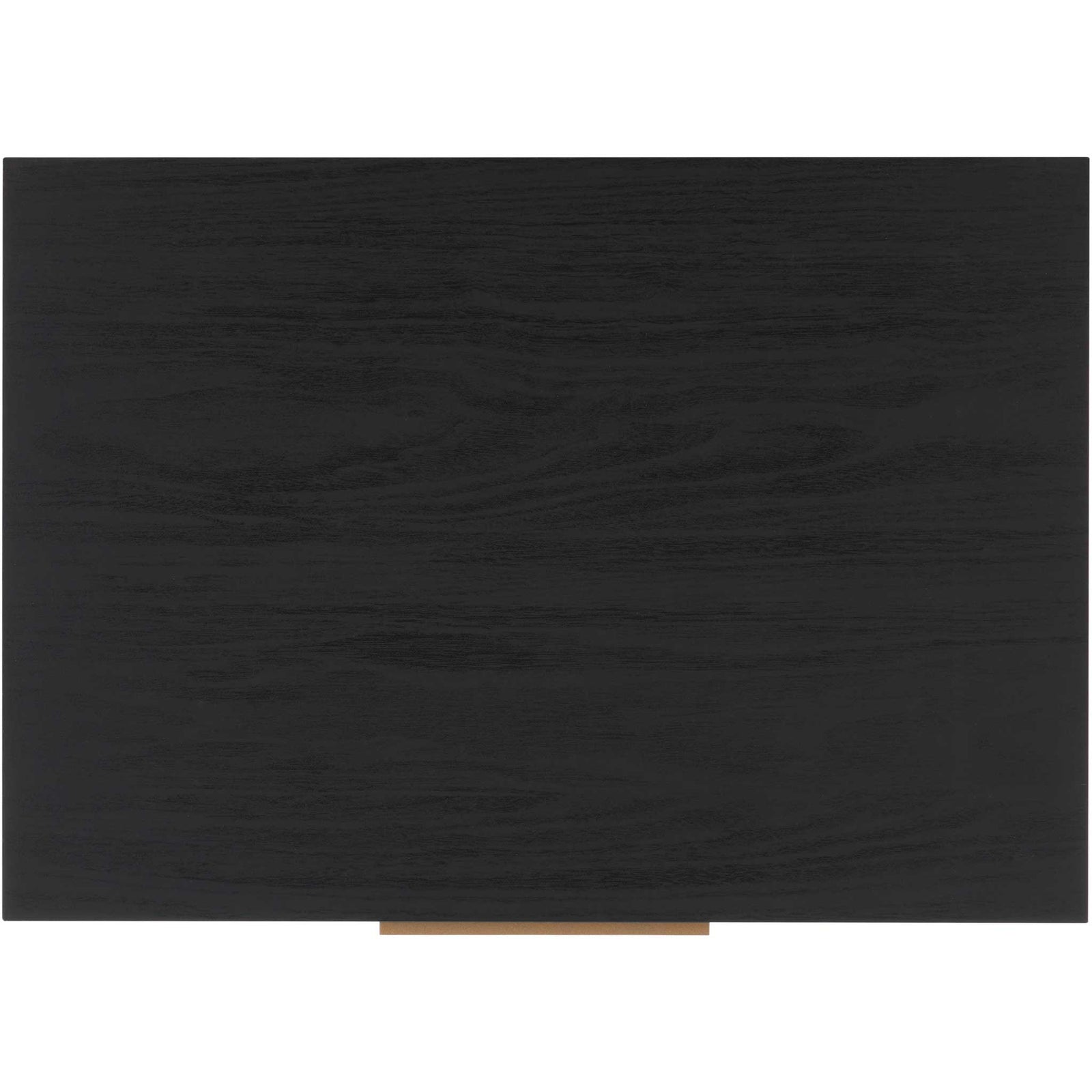 Spacious top surface in black woodgrain offers room for a lamp, book, and decor || NST9605B || top_studio