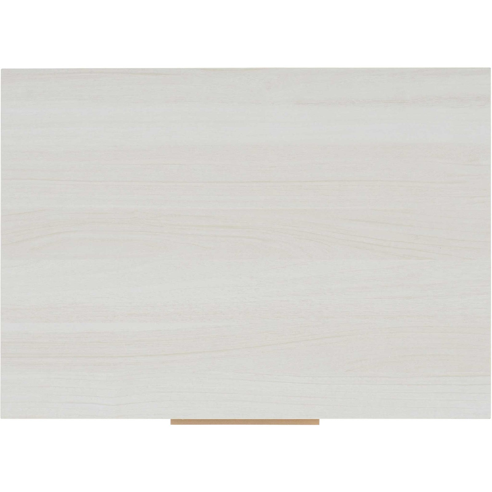 Spacious tabletop in softly grained bleached white veneer with low-profile pull detail. || NST9605C || top_studio