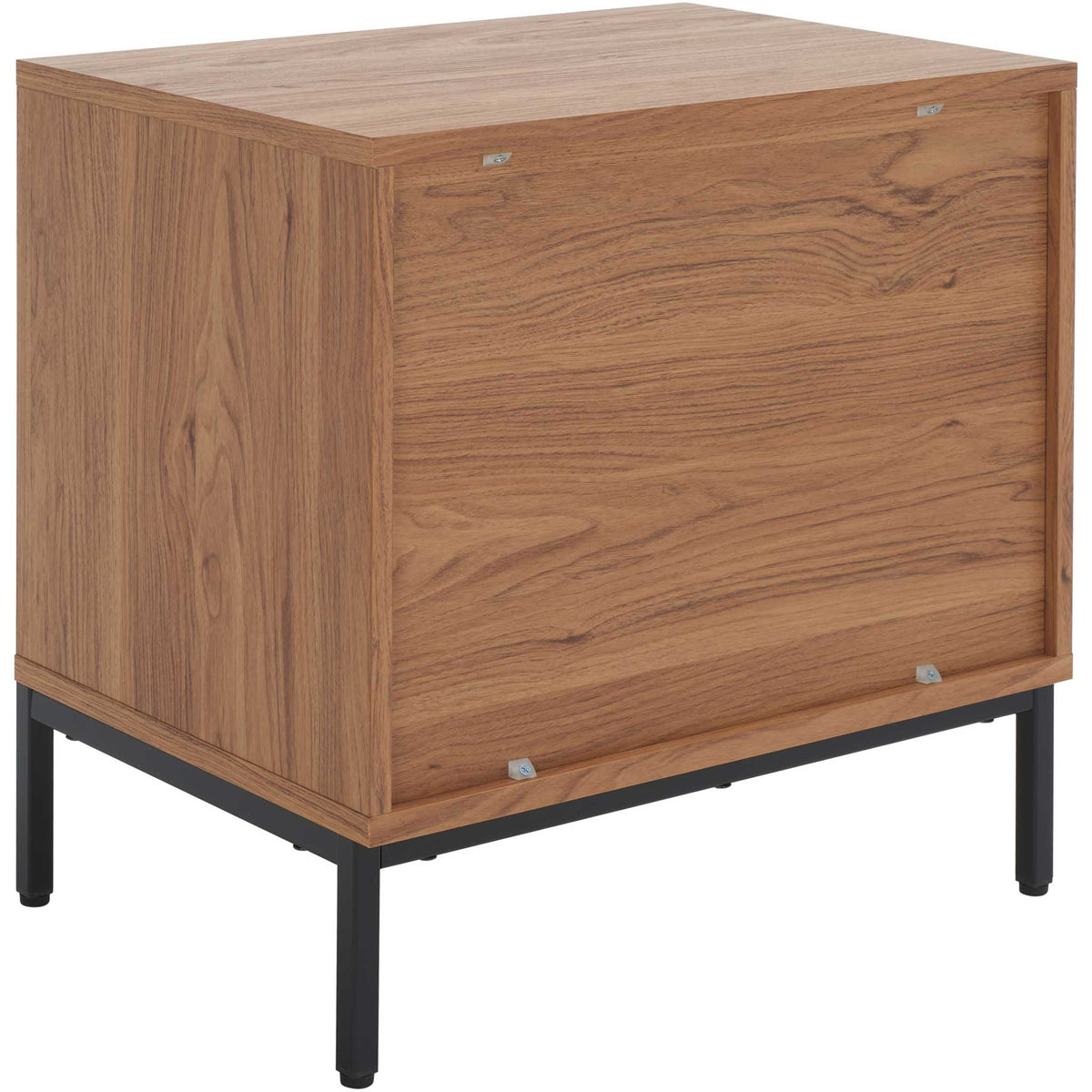 Rich oak wood grain wraps the case with crisp edges and precise joinery || NST9605D || back_angle_studio