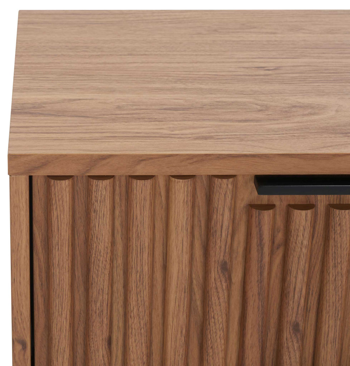 Crisp fluted facade adds depth and texture to the oak finish || NST9605D || detail_studio