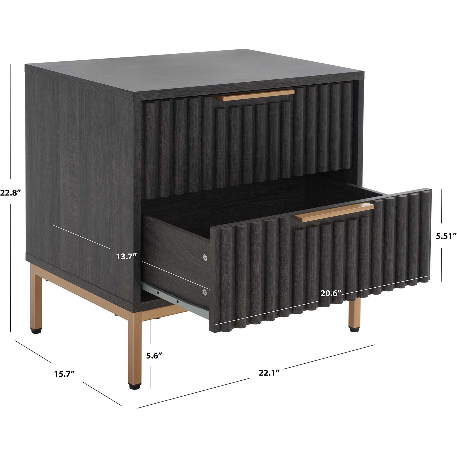 Sizing details with overall and drawer dimensions for easy planning || NST9605E || dimension_studio
