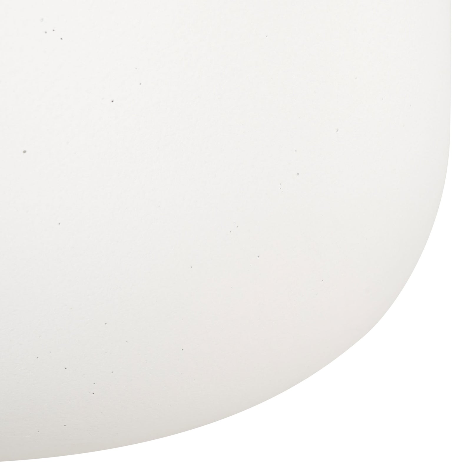 The white planter has a gently rounded base and a subtly speckled surface. || PAT1527C || leg_studio