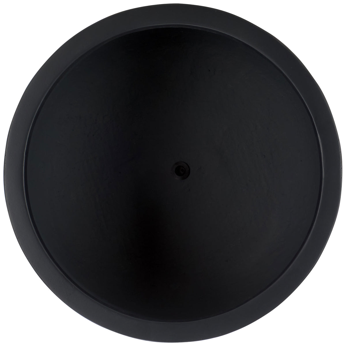 A wide black rim encircles a dark, spacious interior with a small drainage opening || PAT1530A-SET2 || top_partial_studio