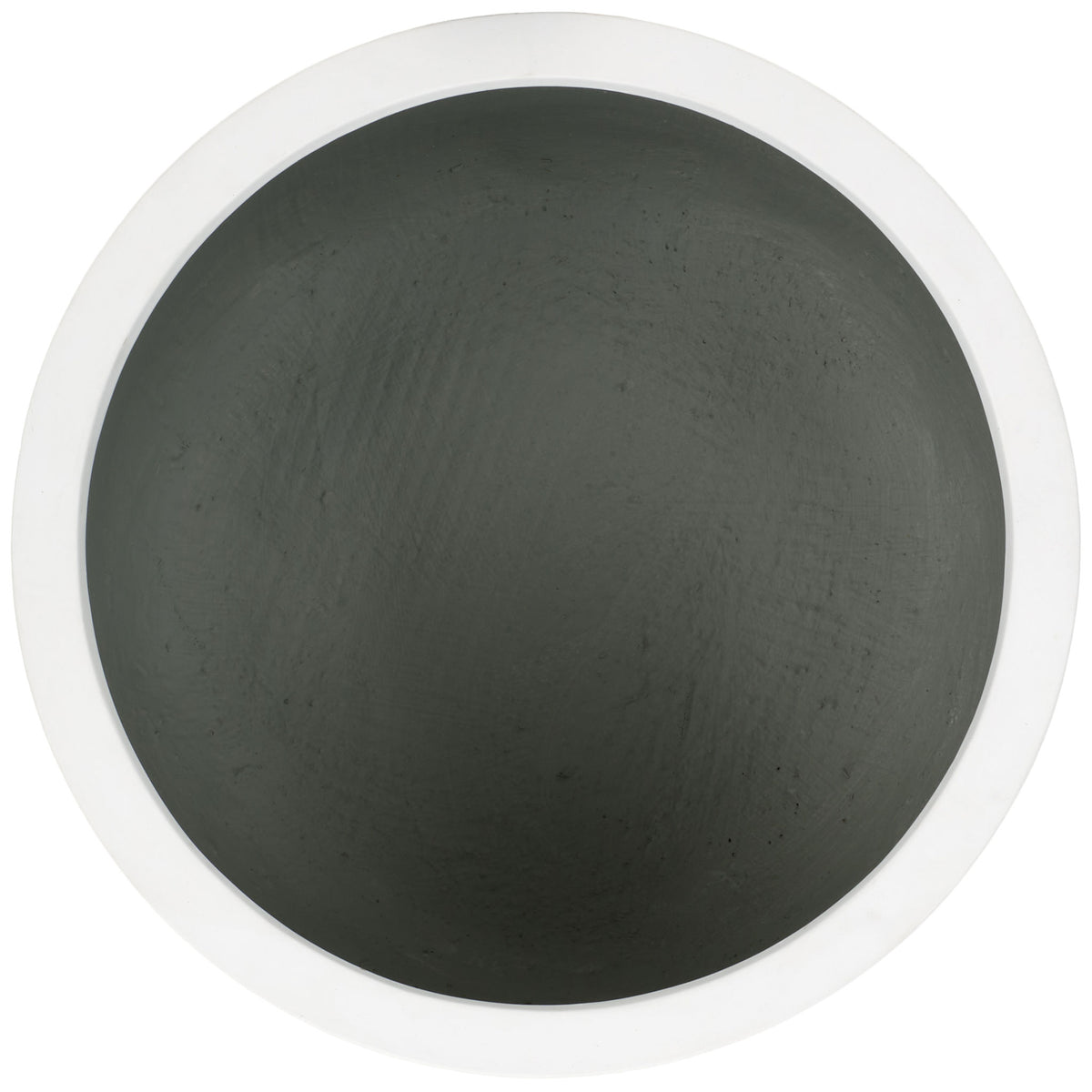 A wide white rim surrounds the planter's roomy charcoal-gray interior || PAT1530C-SET2 || top_partial_studio