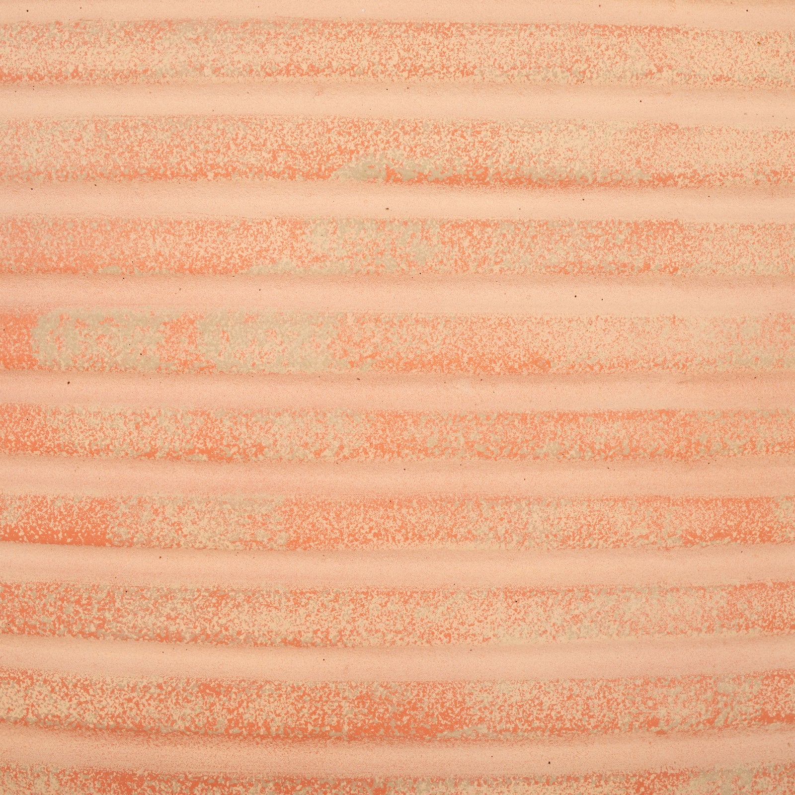 Mottled terracotta color brings earthy warmth to the planter's raised horizontal bands || PAT1531D || swatch_studio