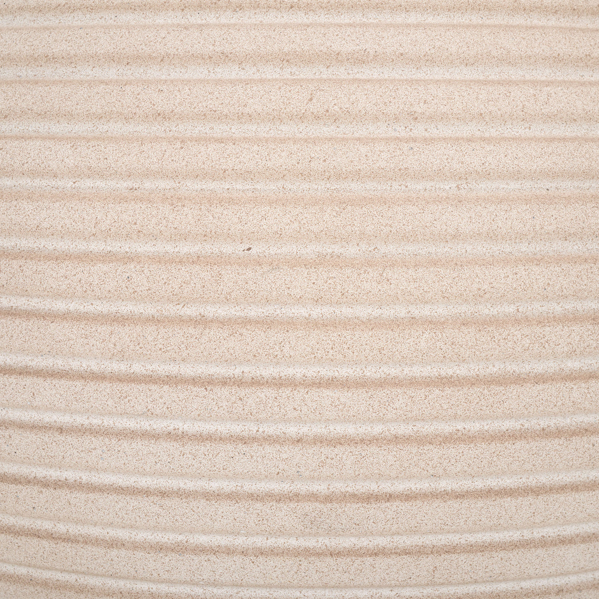 Soft beige grain and raised bands give the planter an earthy, tactile finish. || PAT1534B || swatch_studio