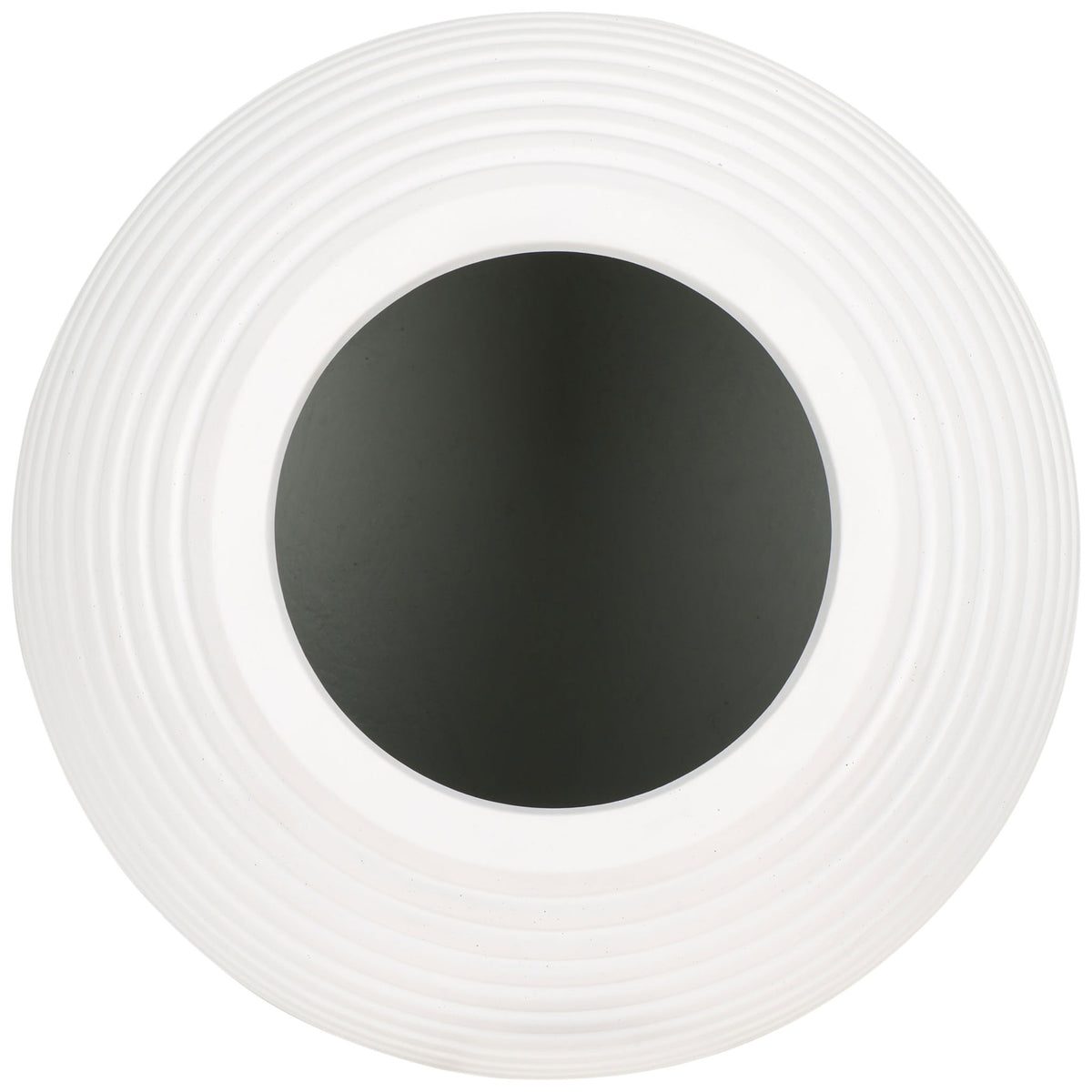 White concentric ridges encircle a round planting opening with a dark interior. || PAT1534C || top_studio