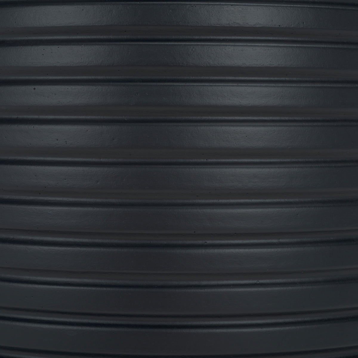 Subtle surface texture adds depth to the black finish and raised horizontal bands || PAT1535A-SET2 || swatch_studio