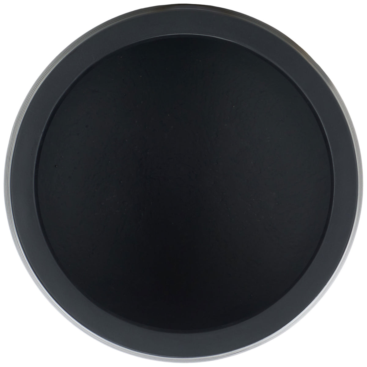 A rounded black rim encircles the planter's spacious, dark interior || PAT1535A-SET2 || top_partial_studio