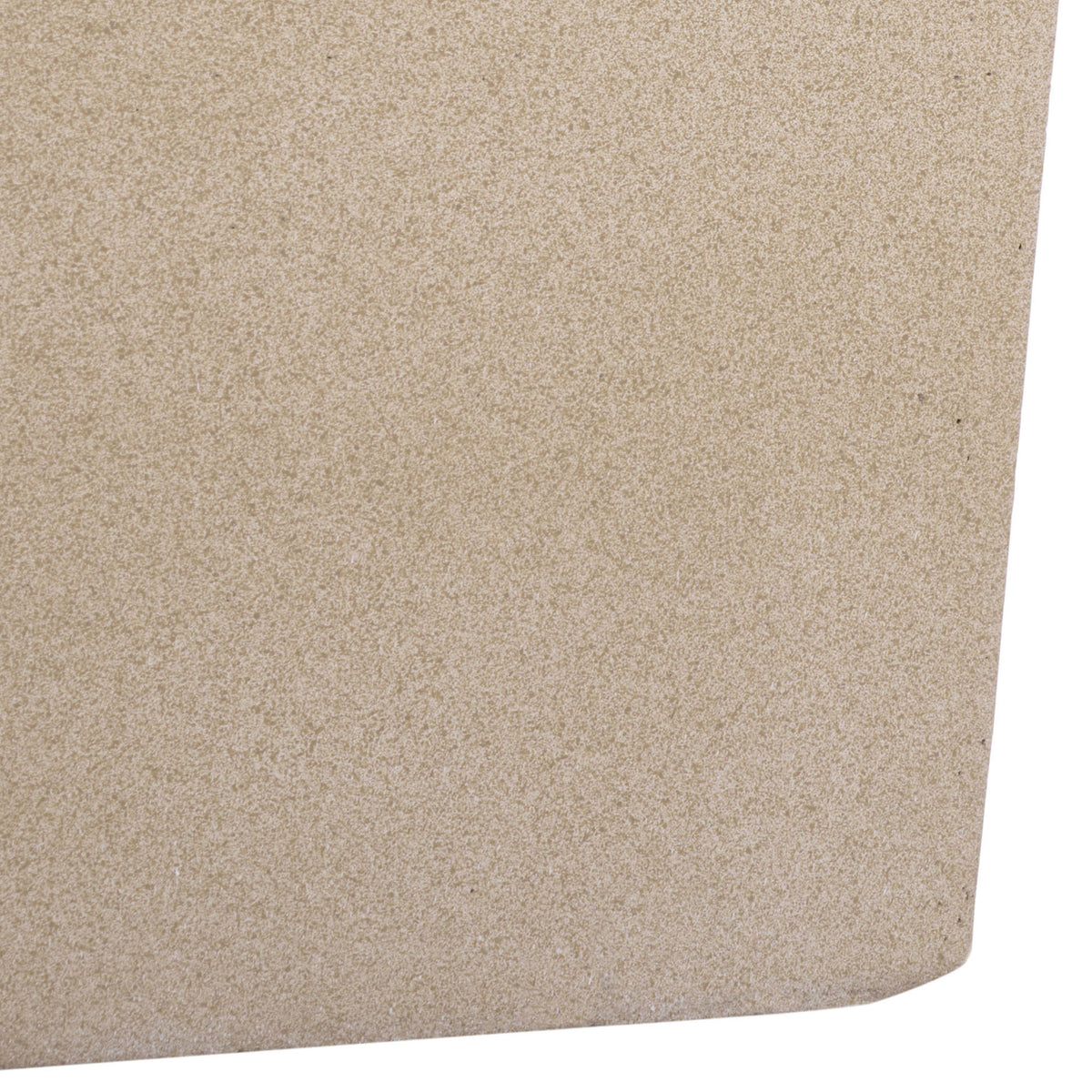 A gently rounded base finishes the beige planter's slim, subtly speckled silhouette. || PAT1543B || leg_studio