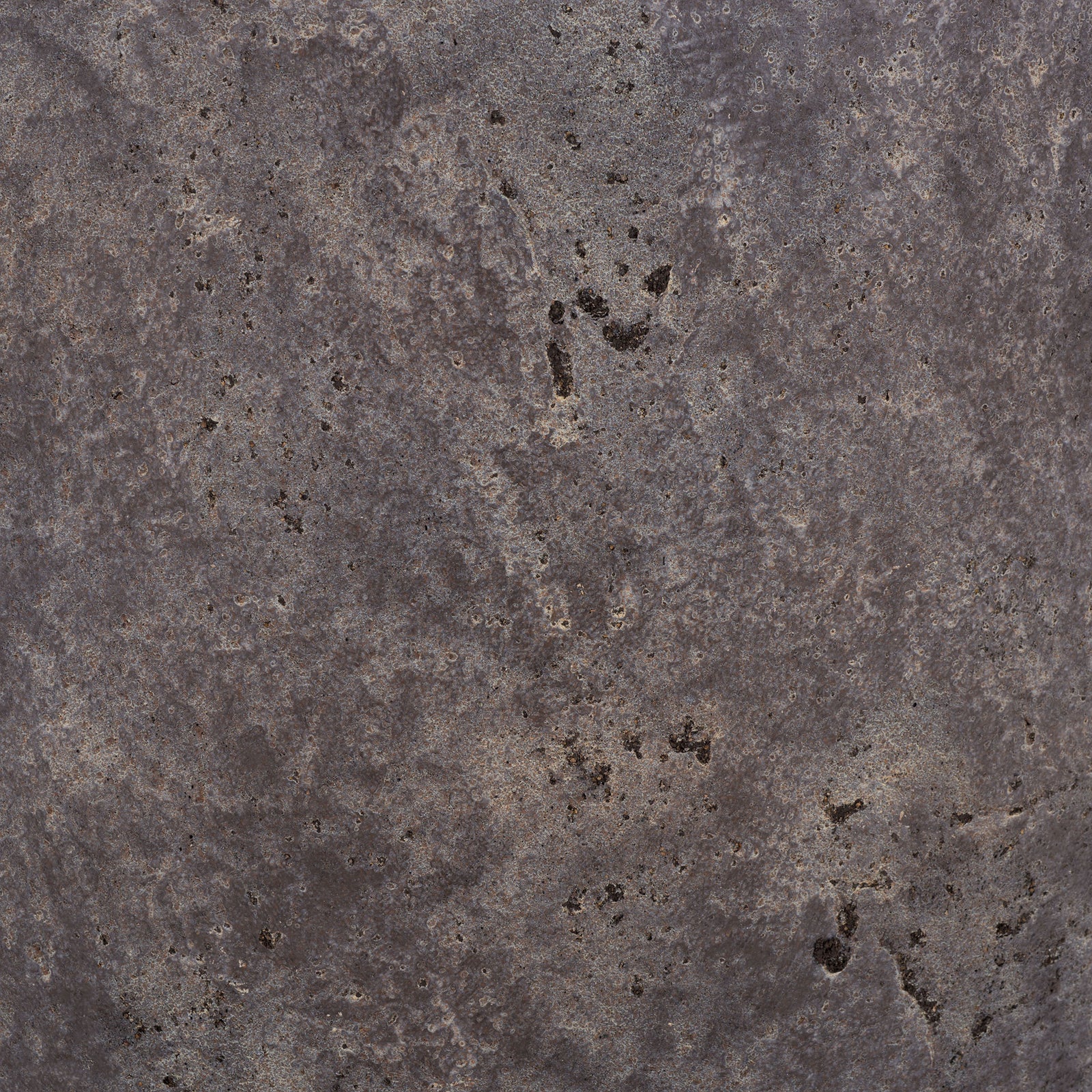 Varied brown-gray tones and dark speckles give the large planter a weathered stone effect. || PAT1550A || swatch_studio