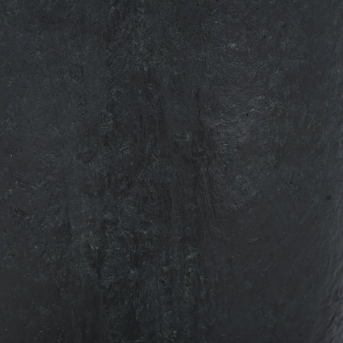 Softly mottled black finish lends the planter a rustic, aged texture. || PAT5037E || swatch_studio