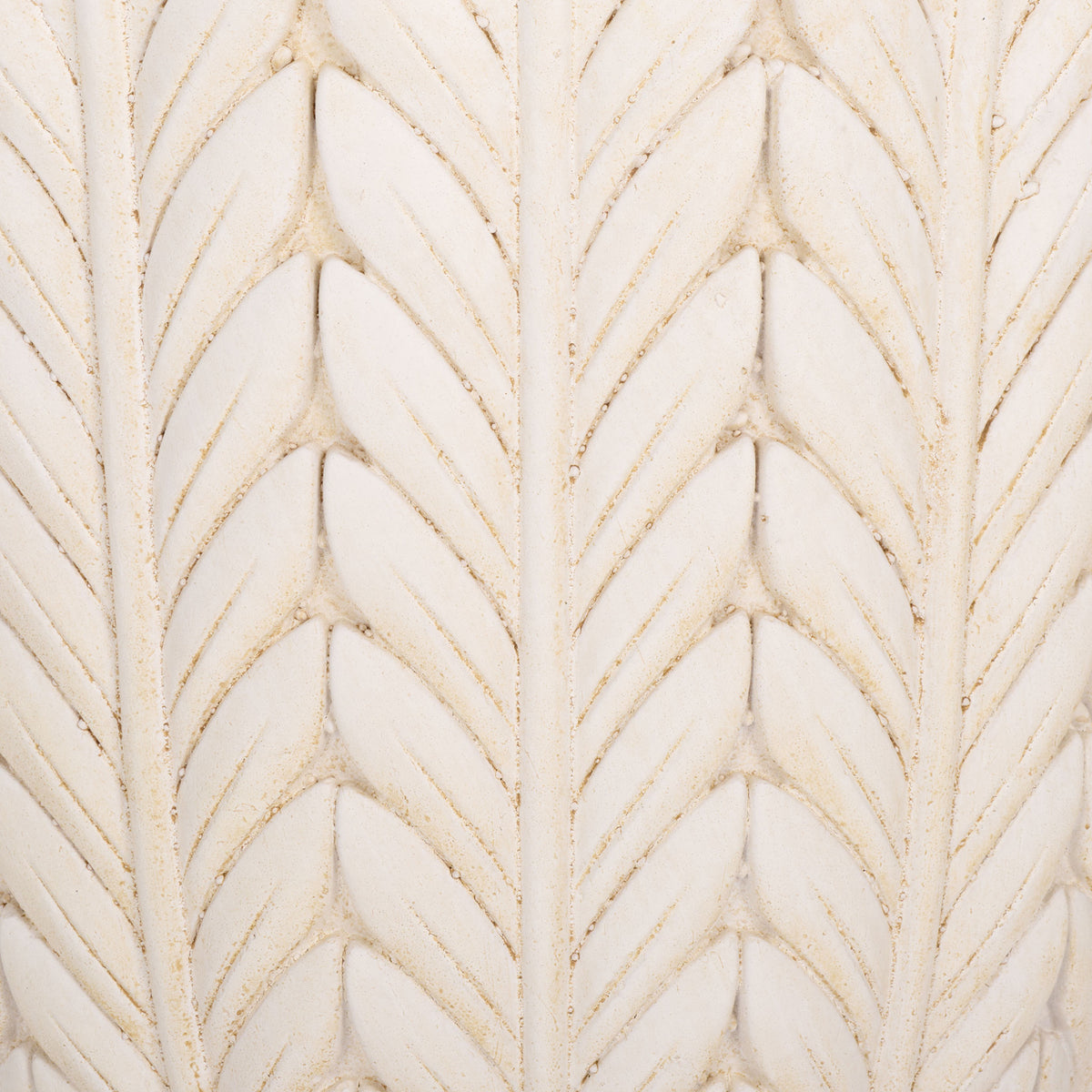 Raised off-white leaves and subtle antiqued accents create elegant depth || PAT5046A || swatch_studio