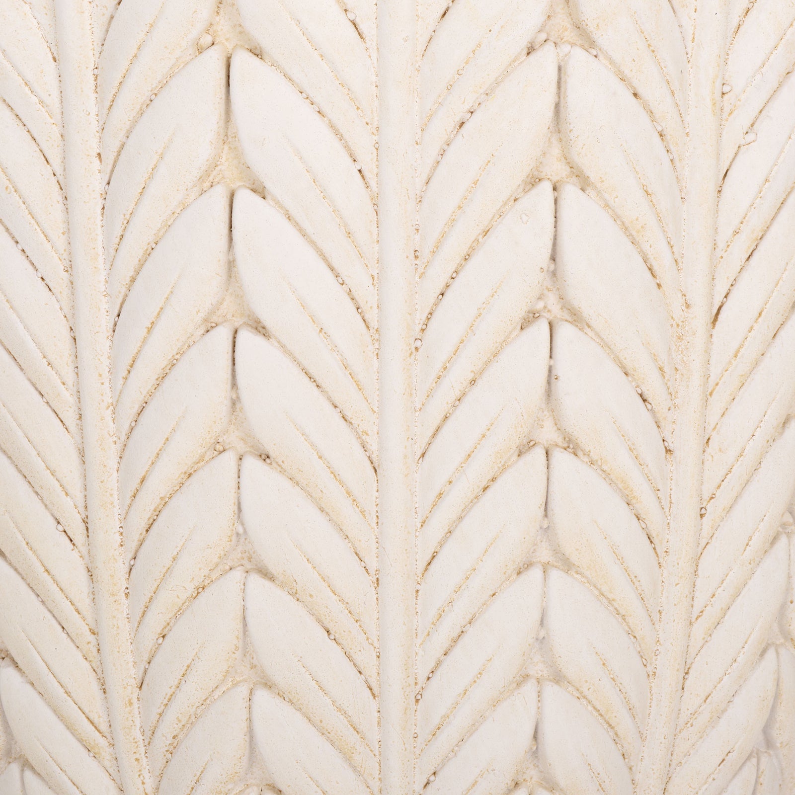 Raised off-white leaves and subtle antiqued accents create elegant depth || PAT5046A || swatch_studio