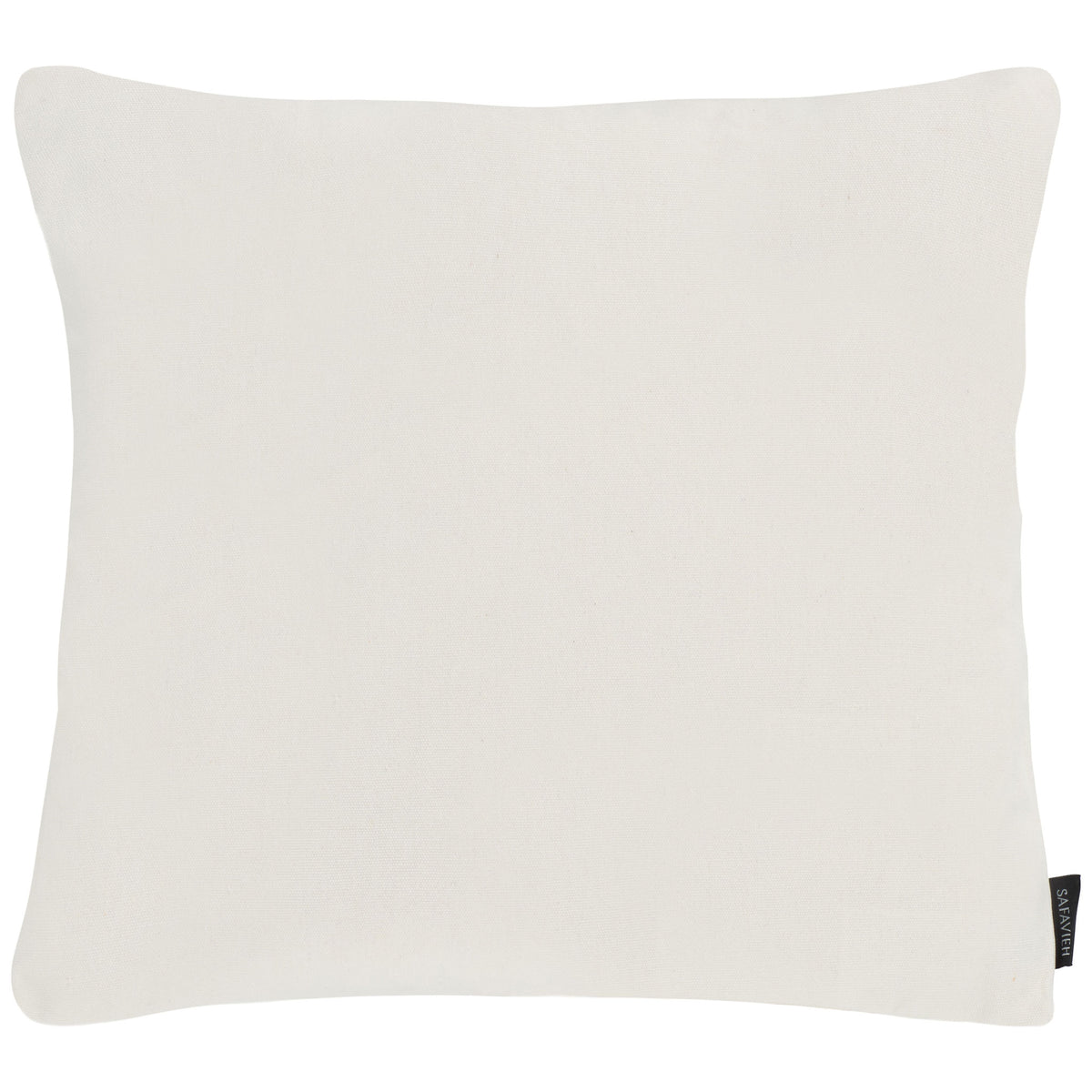 Solid ivory cotton gives the pillow a clean, versatile reverse || PIL861A-1818-SET2 || back_studio