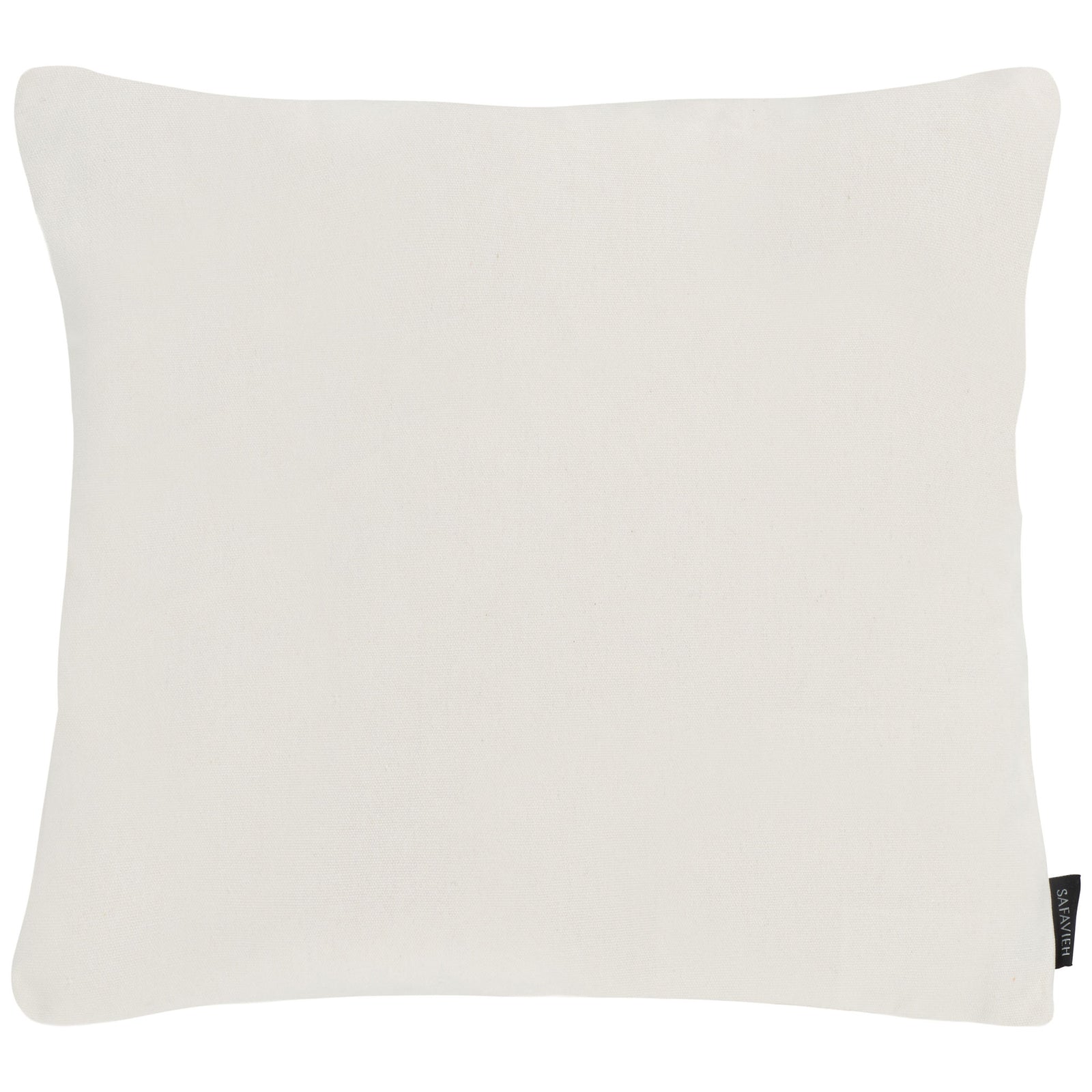 Solid ivory cotton gives the pillow a clean, versatile reverse || PIL861A-1818-SET2 || back_studio