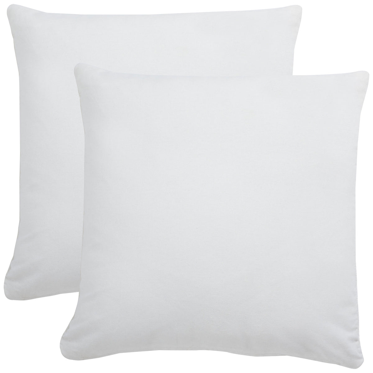 White cotton backs give the ivory pillow pair a clean, understated finish || PLS503A-1818-SET2 || back_multi_studio