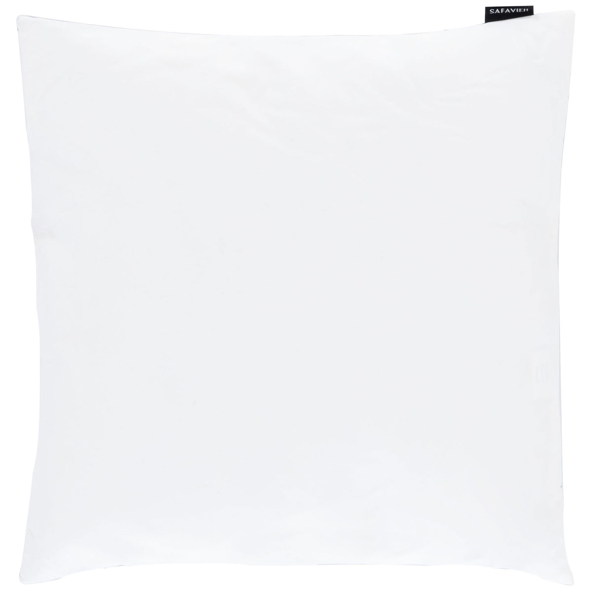 A crisp white reverse offers a simple finish to this yellow chevron accent pillow. || PPL262E-1818 || back_studio