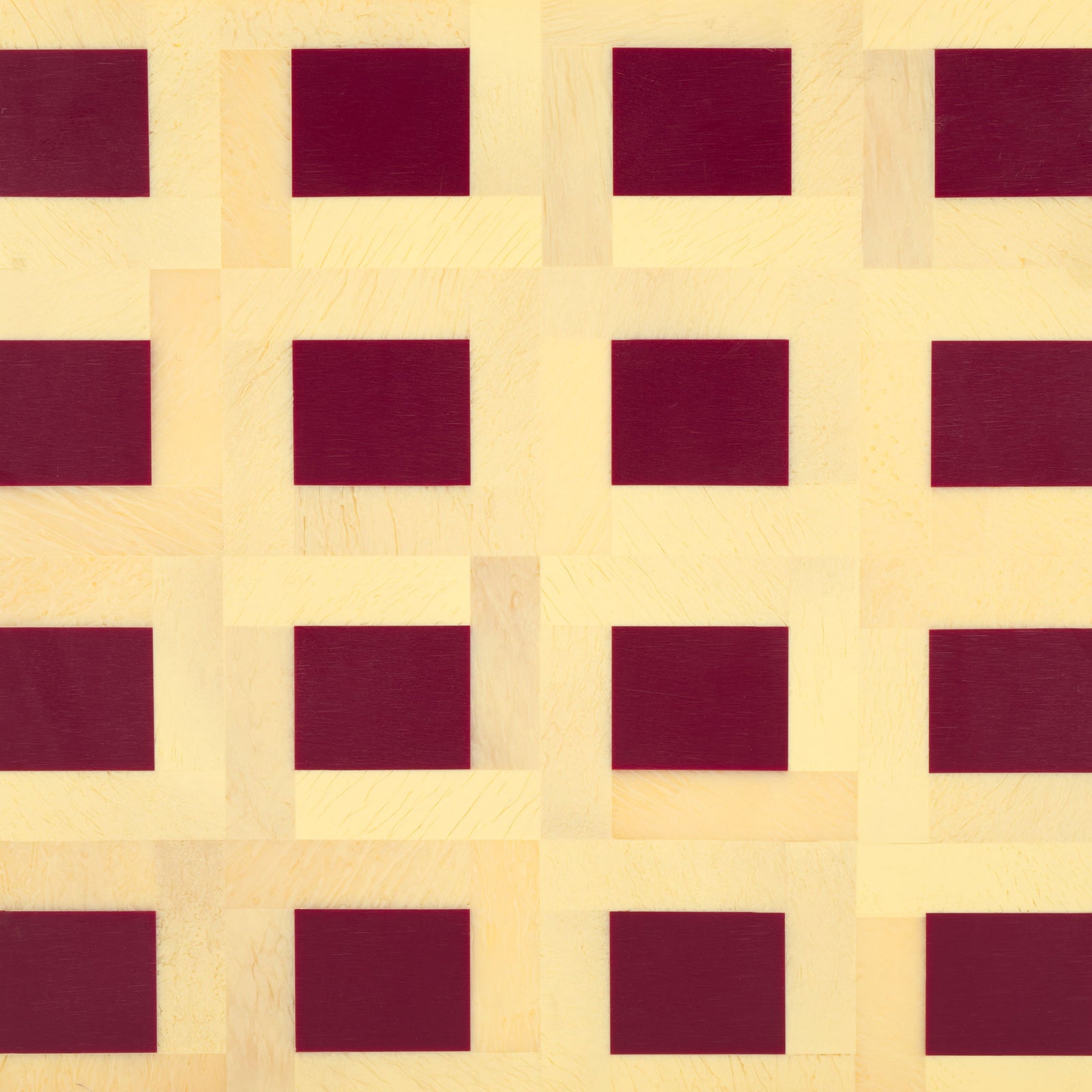 Burgundy squares form a rhythmic motif against the box's pale yellow marbled finish || RDC5005A-SET2 || swatch_studio