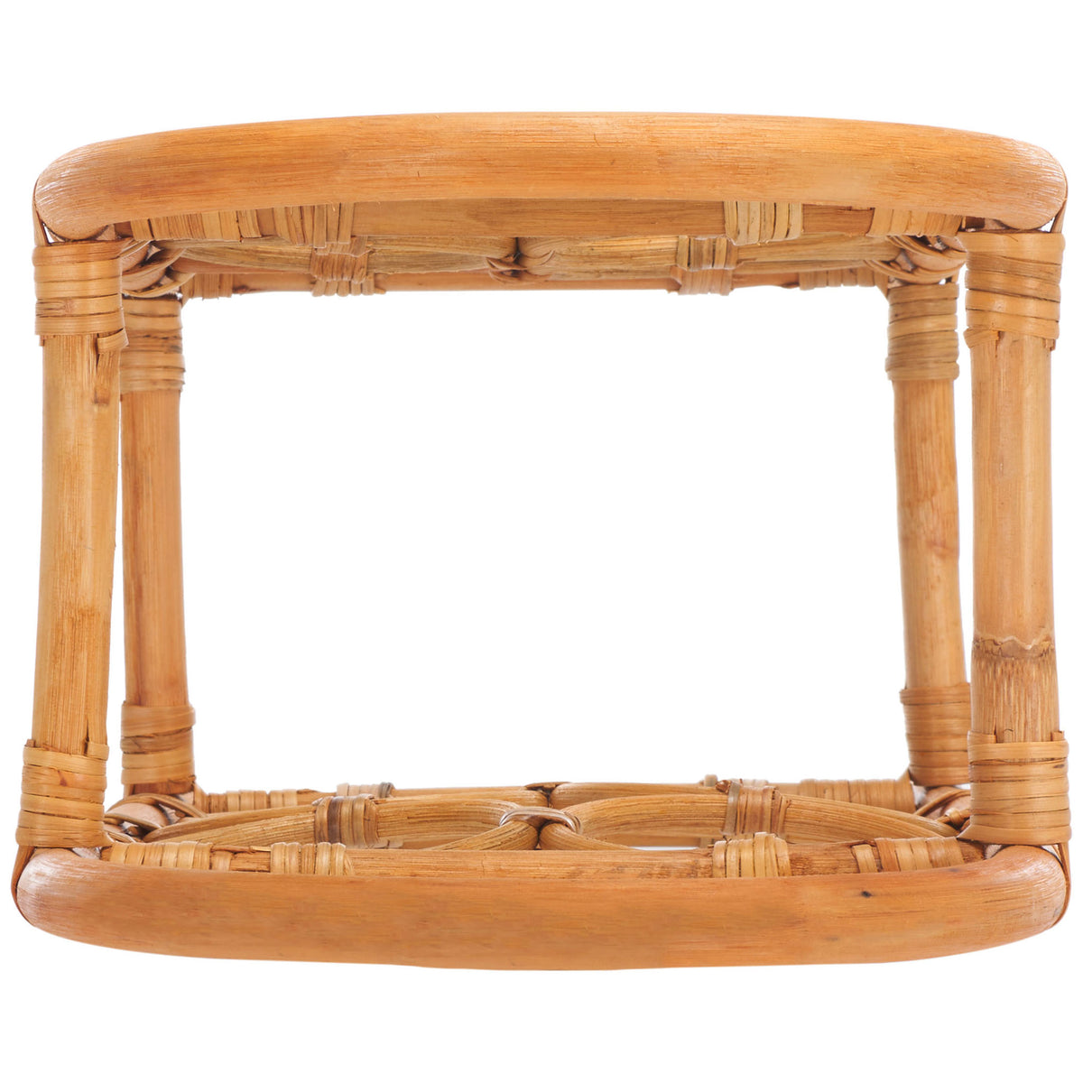 Smooth rattan arches and tied corner joints give the rack an open, lightweight design || STG1800A || top_studio